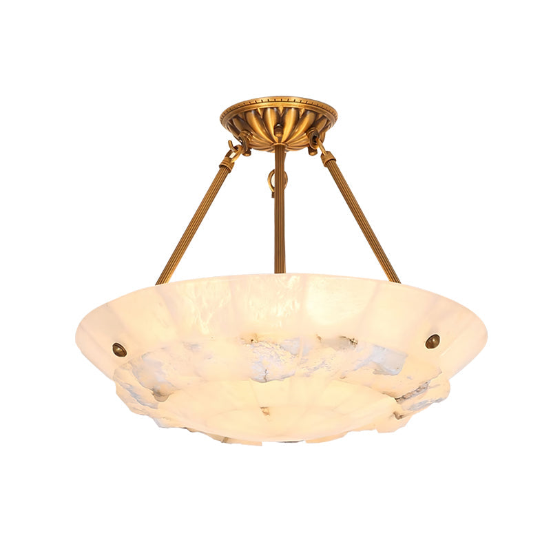 Bowl Pendant Lamp Alabaster Elegance - Letslighting