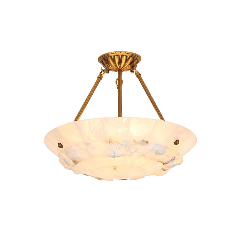 Bowl Pendant Lamp Alabaster Elegance - Letslighting