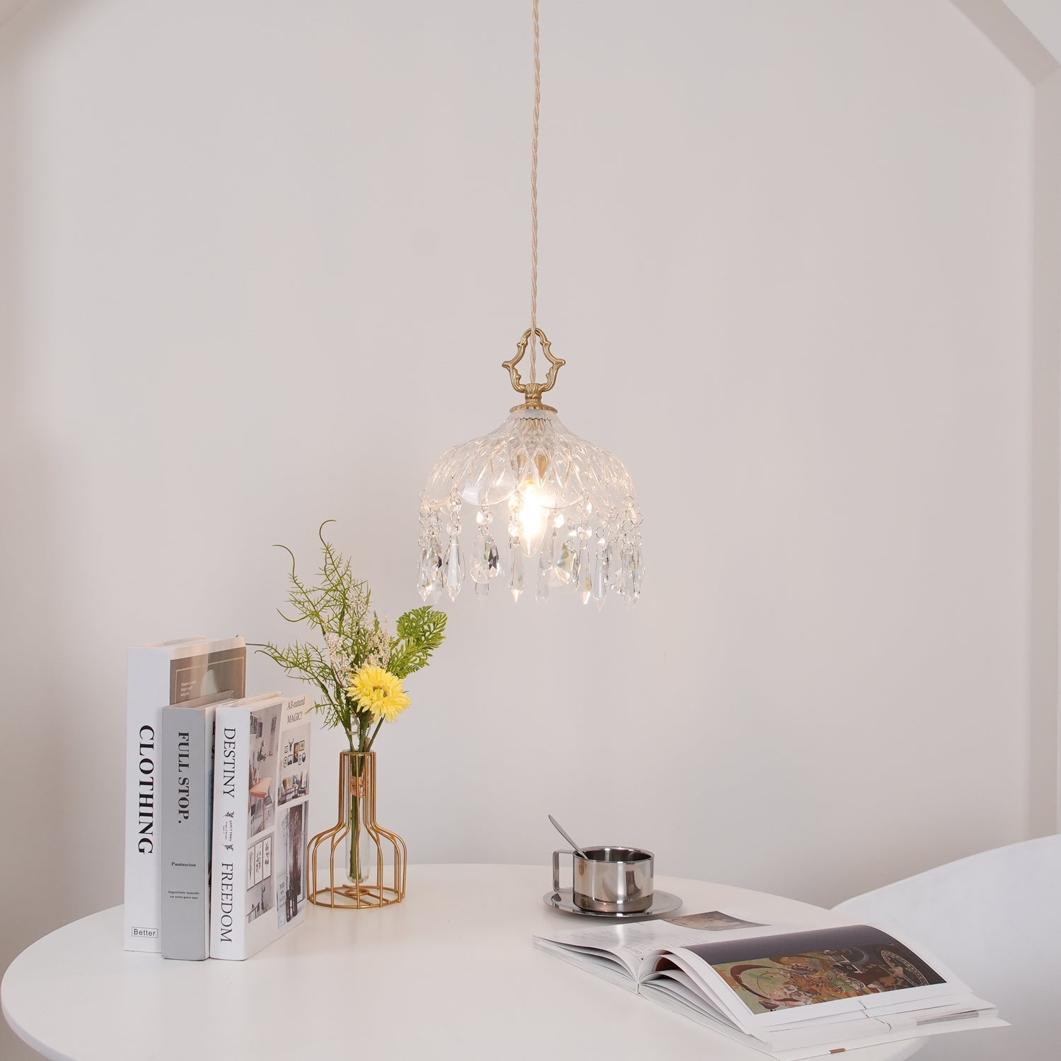 Elyran Crystal Vintage Pendant Lamp - Letslighting