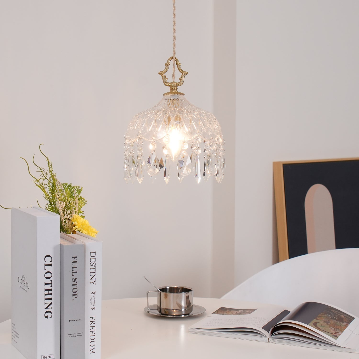 Elyran Crystal Vintage Pendant Lamp - Letslighting