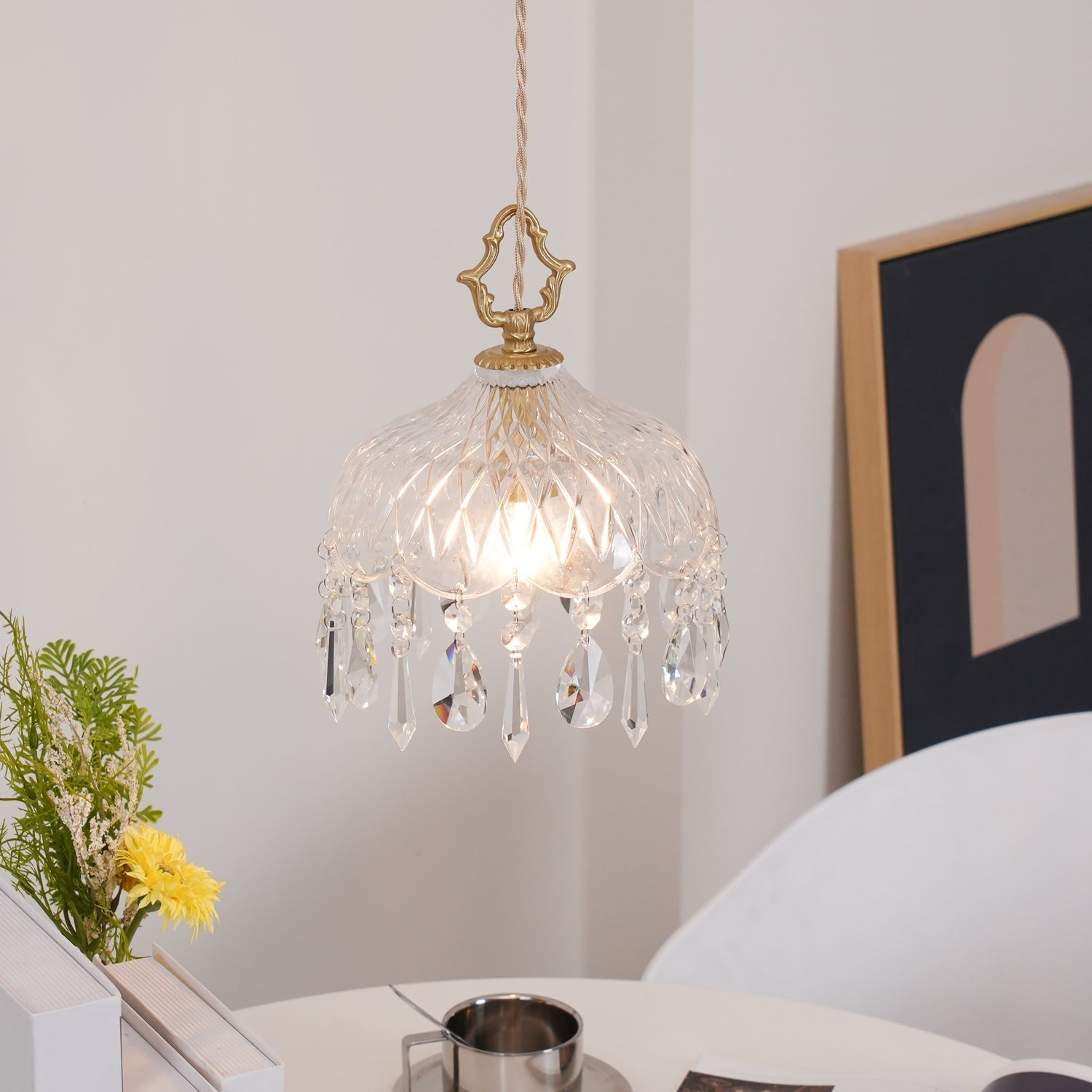 Elyran Crystal Vintage Pendant Lamp - Letslighting