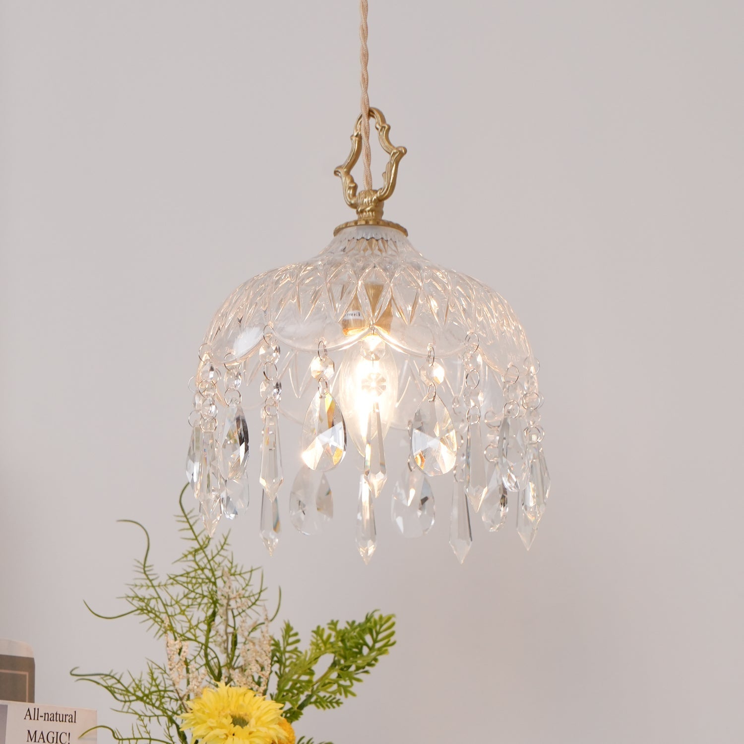 Elyran Crystal Vintage Pendant Lamp - Letslighting