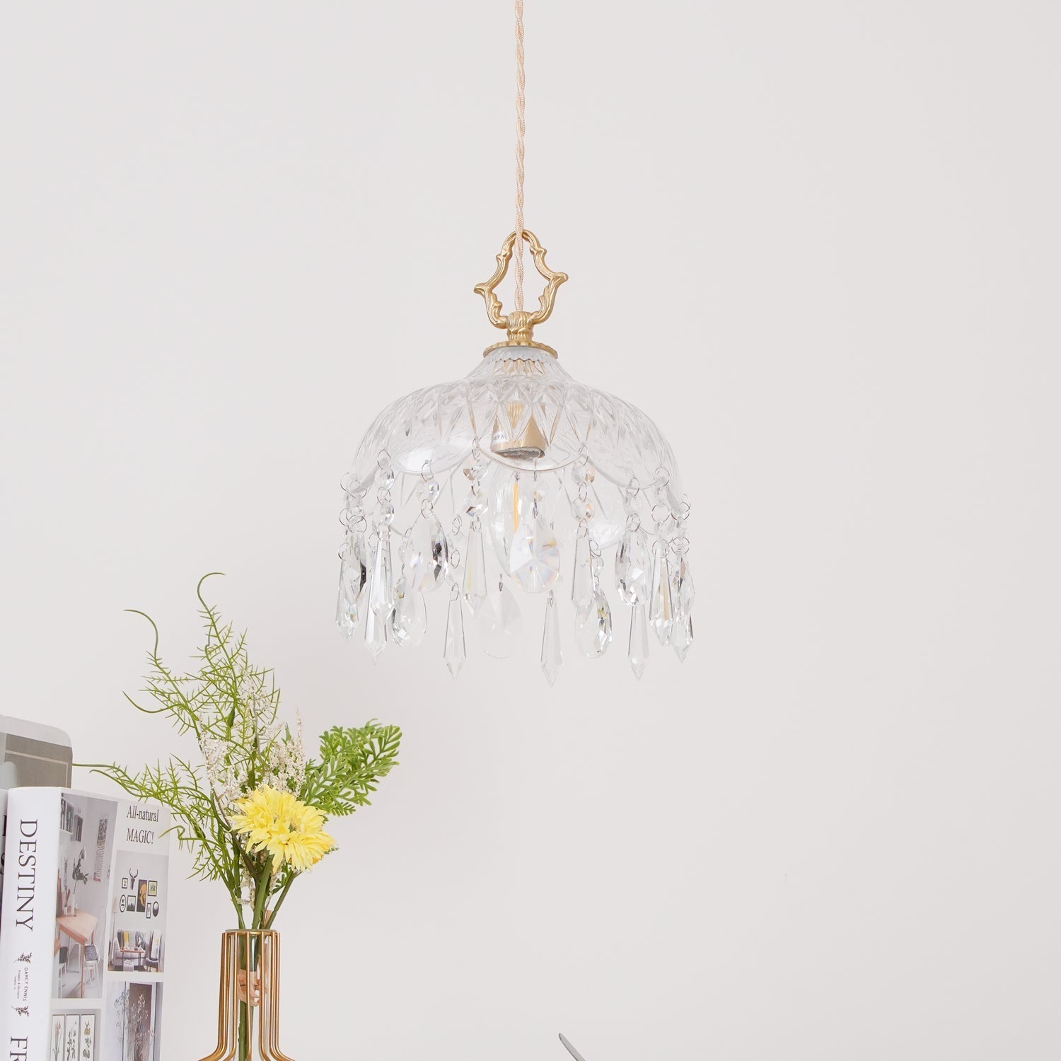 Elyran Crystal Vintage Pendant Lamp - Letslighting