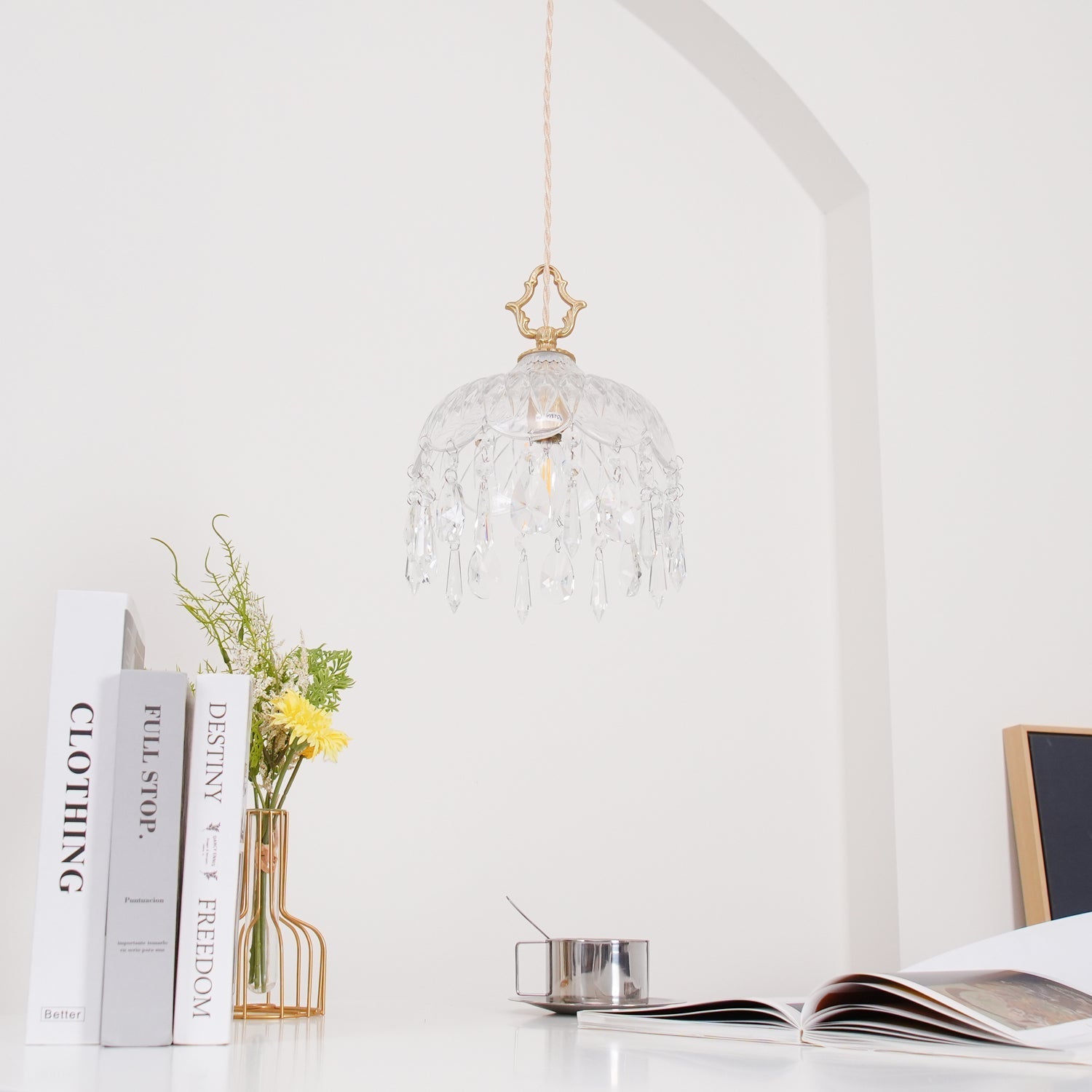 Elyran Crystal Vintage Pendant Lamp - Letslighting