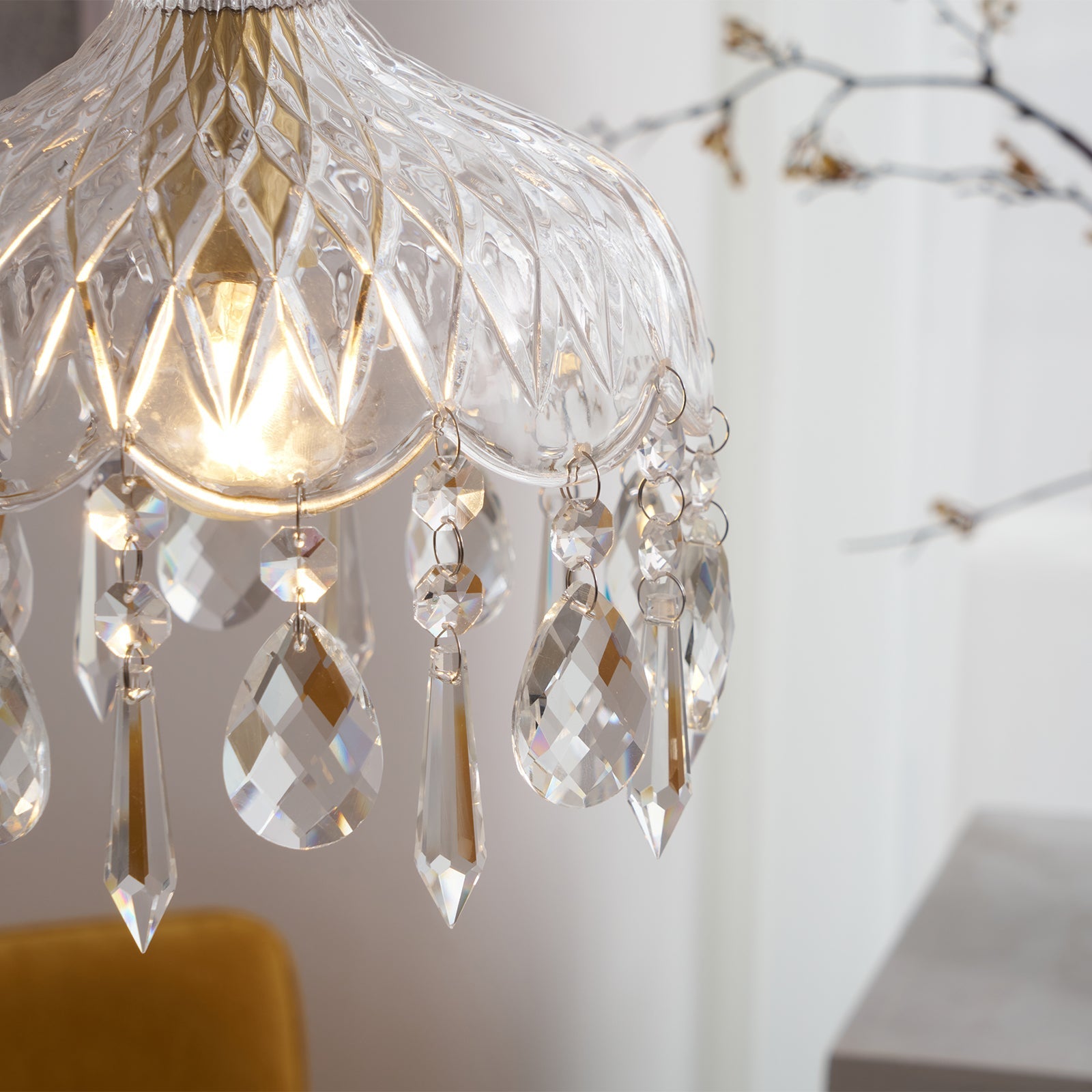 Elyran Crystal Vintage Pendant Lamp - Letslighting