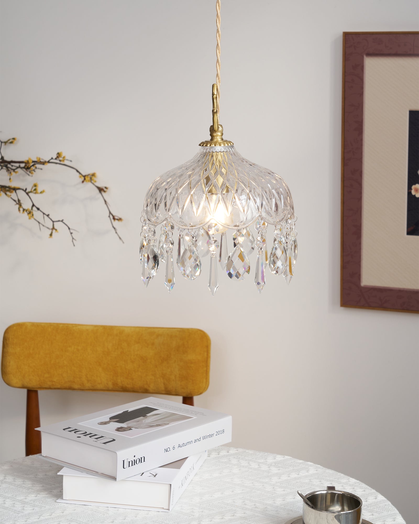 Elyran Crystal Vintage Pendant Lamp - Letslighting