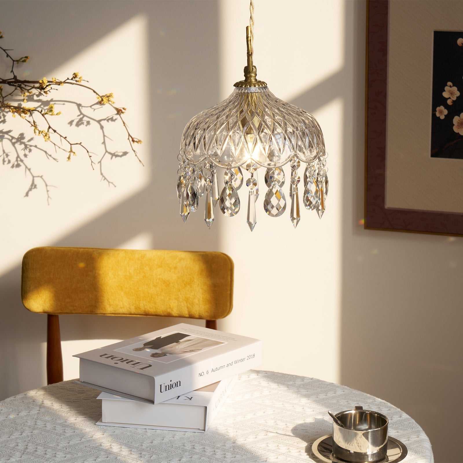 Elyran Crystal Vintage Pendant Lamp - Letslighting