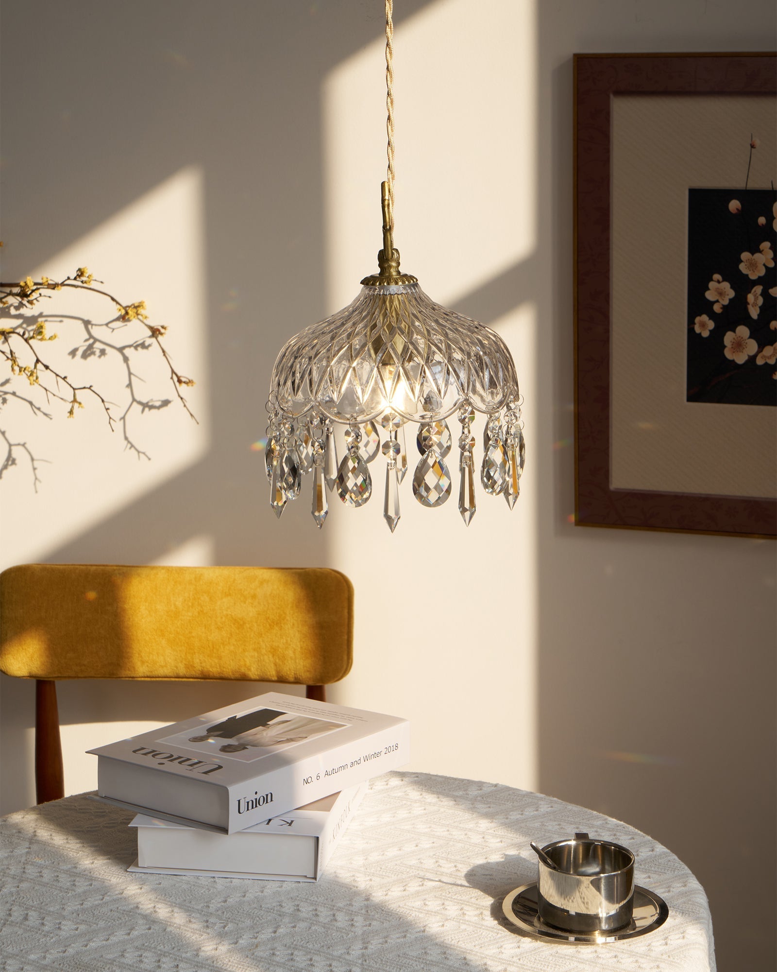 Elyran Crystal Vintage Pendant Lamp - Letslighting