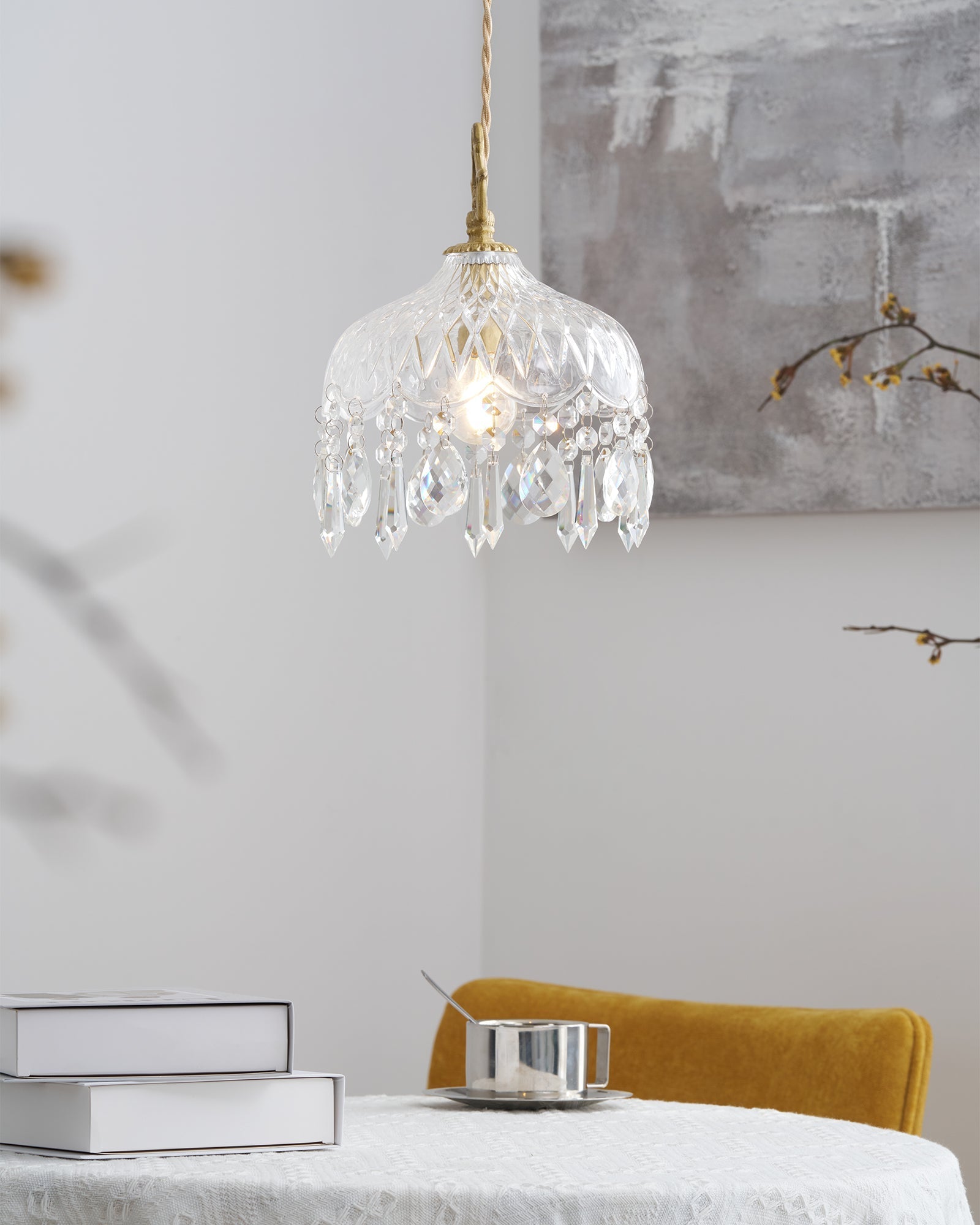 Elyran Crystal Vintage Pendant Lamp - Letslighting