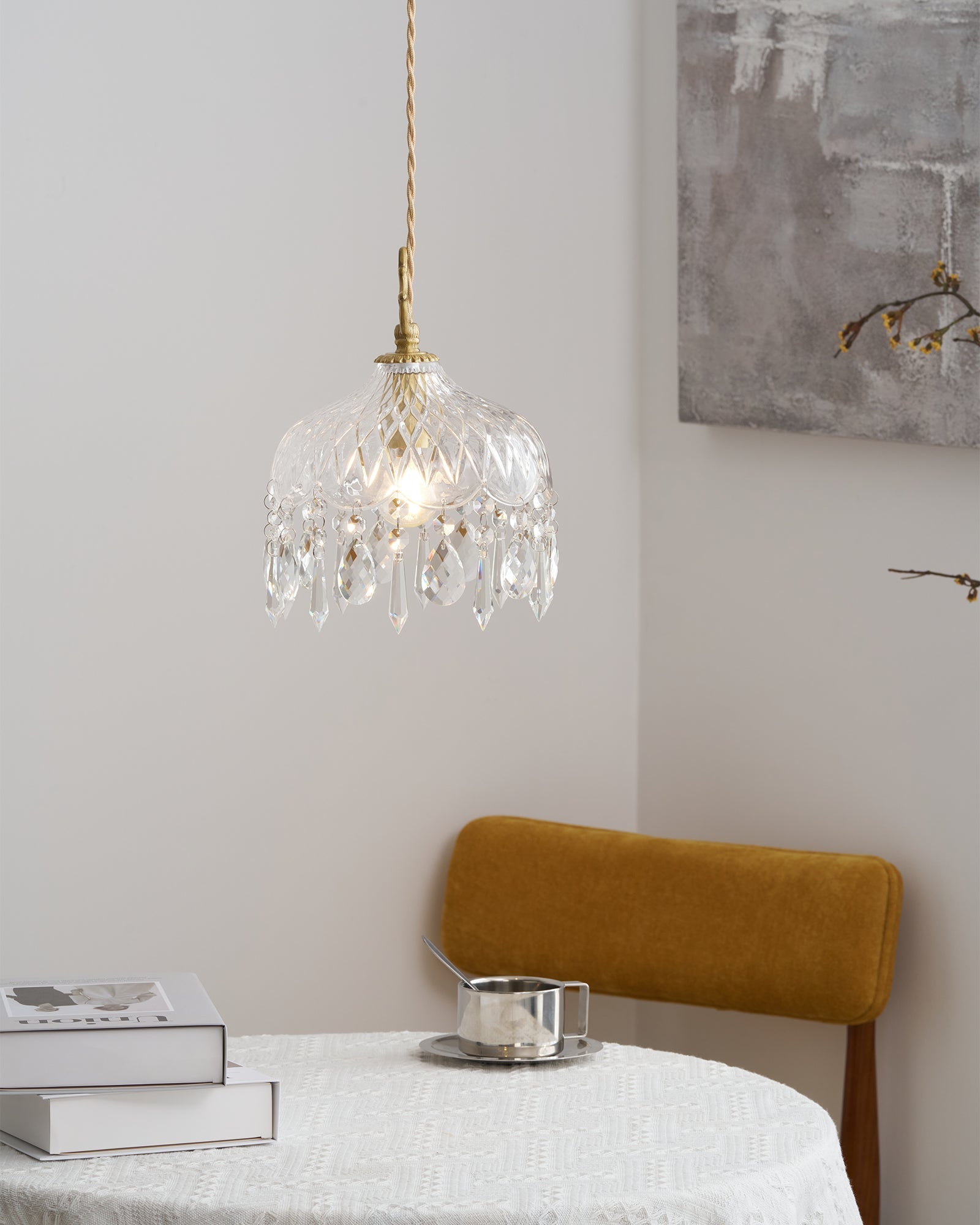 Elyran Crystal Vintage Pendant Lamp - Letslighting