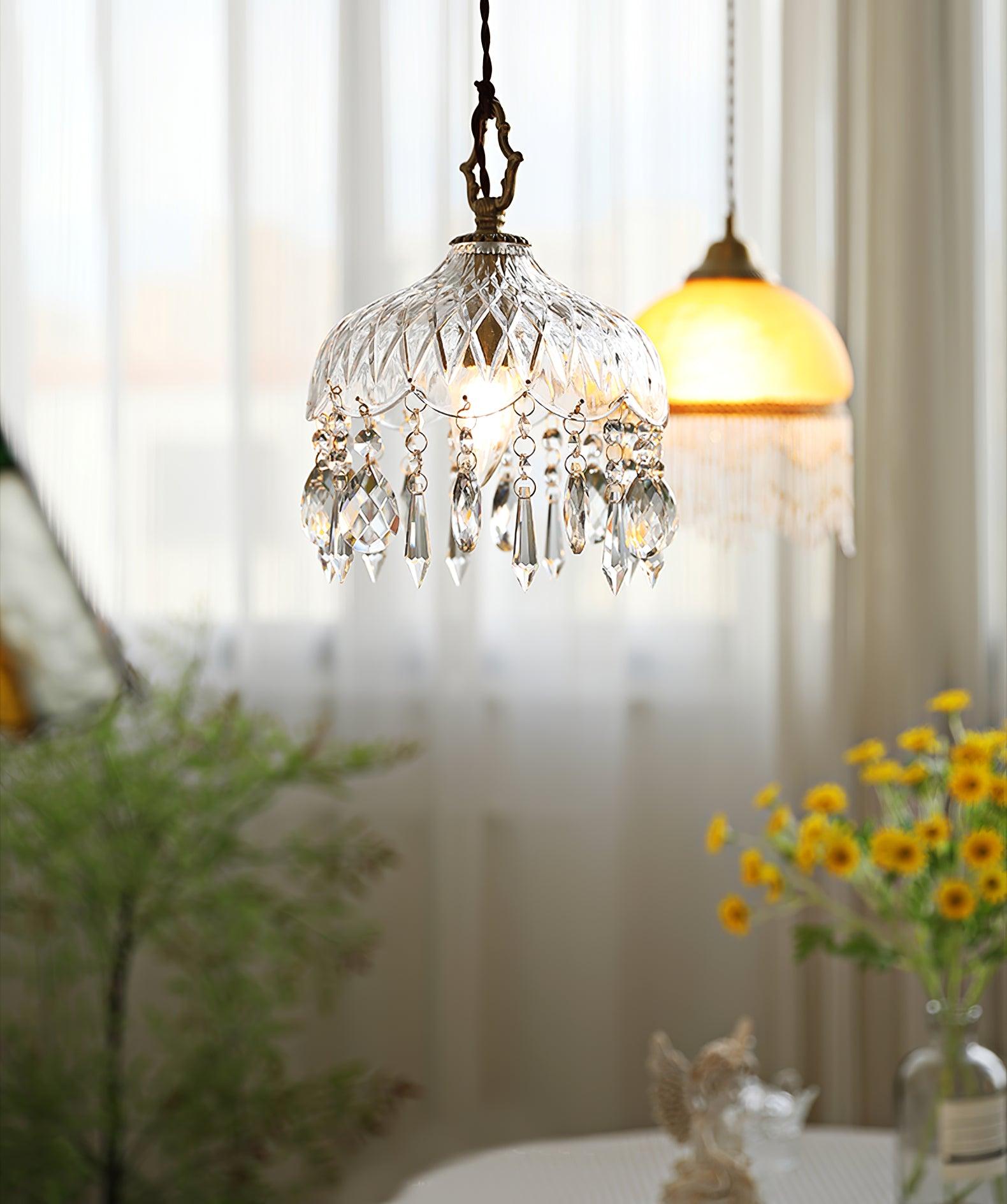 Elyran Crystal Vintage Pendant Lamp - Letslighting