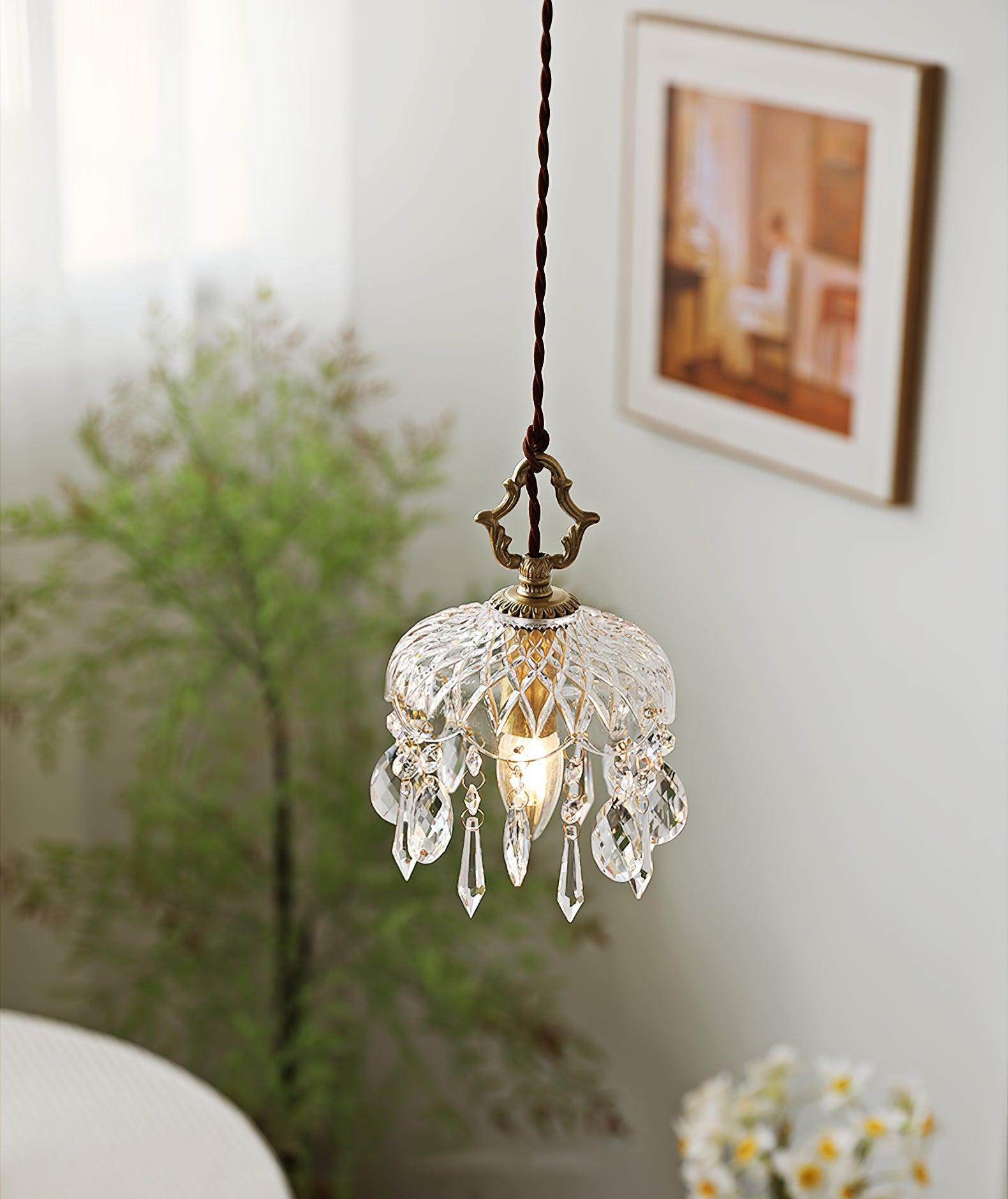 Elyran Crystal Vintage Pendant Lamp - Letslighting
