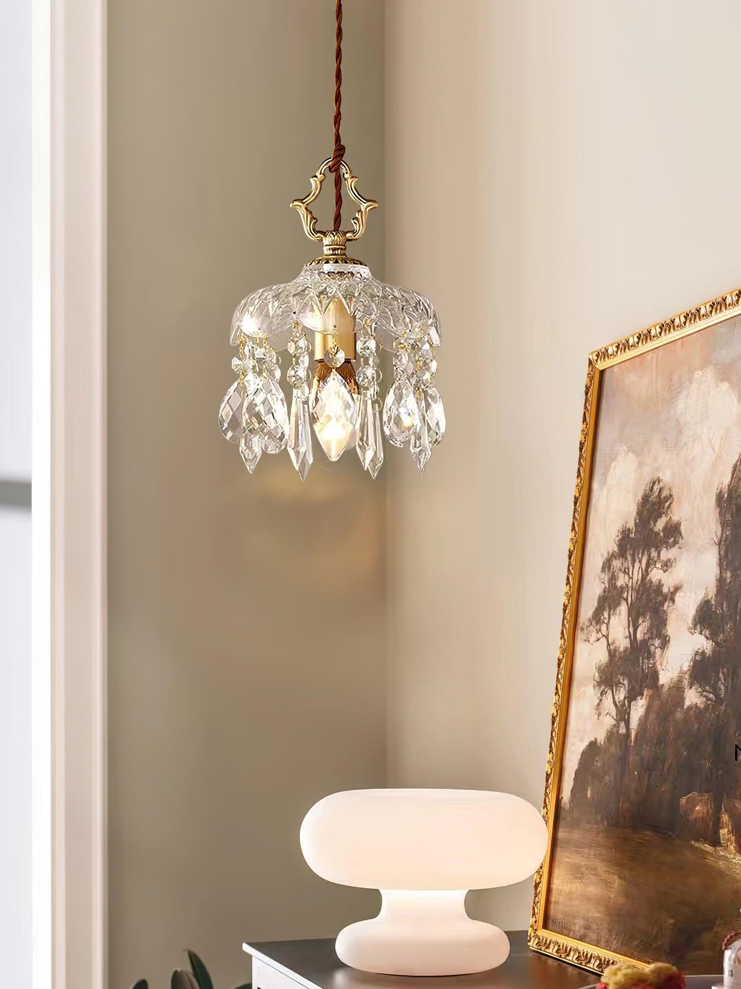 Elyran Crystal Vintage Pendant Lamp - Letslighting