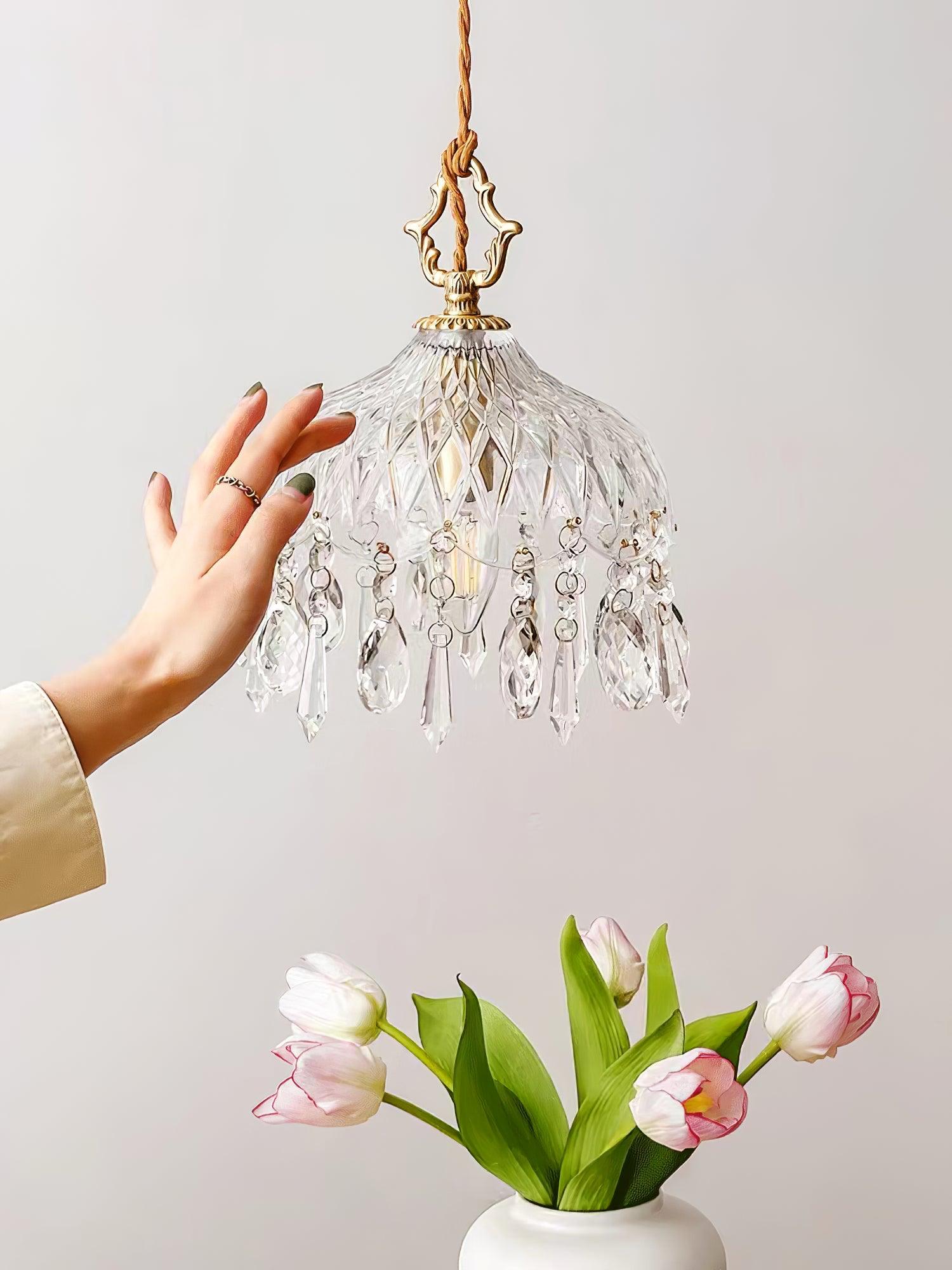 Elyran Crystal Vintage Pendant Lamp - Letslighting