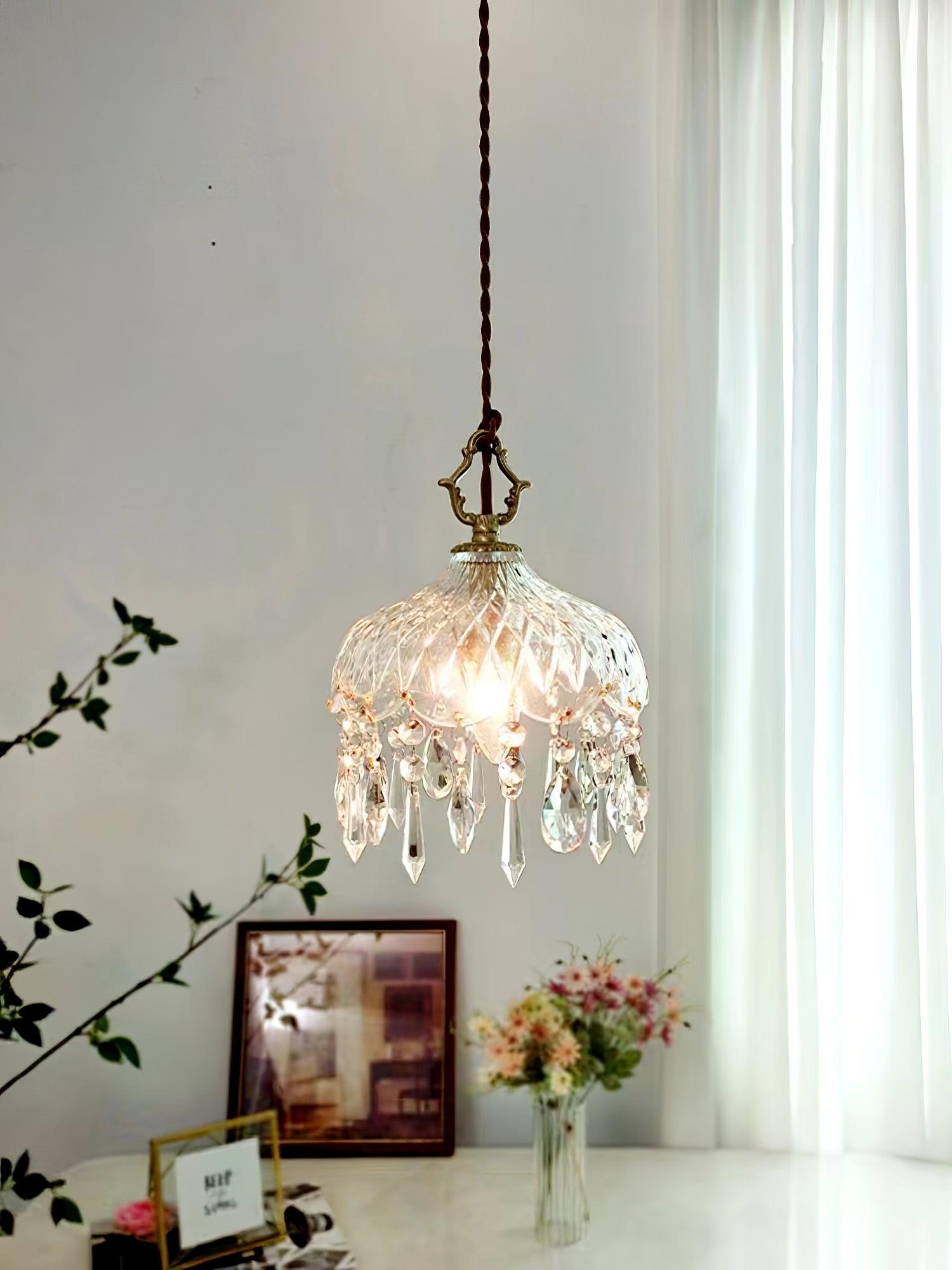 Elyran Crystal Vintage Pendant Lamp - Letslighting