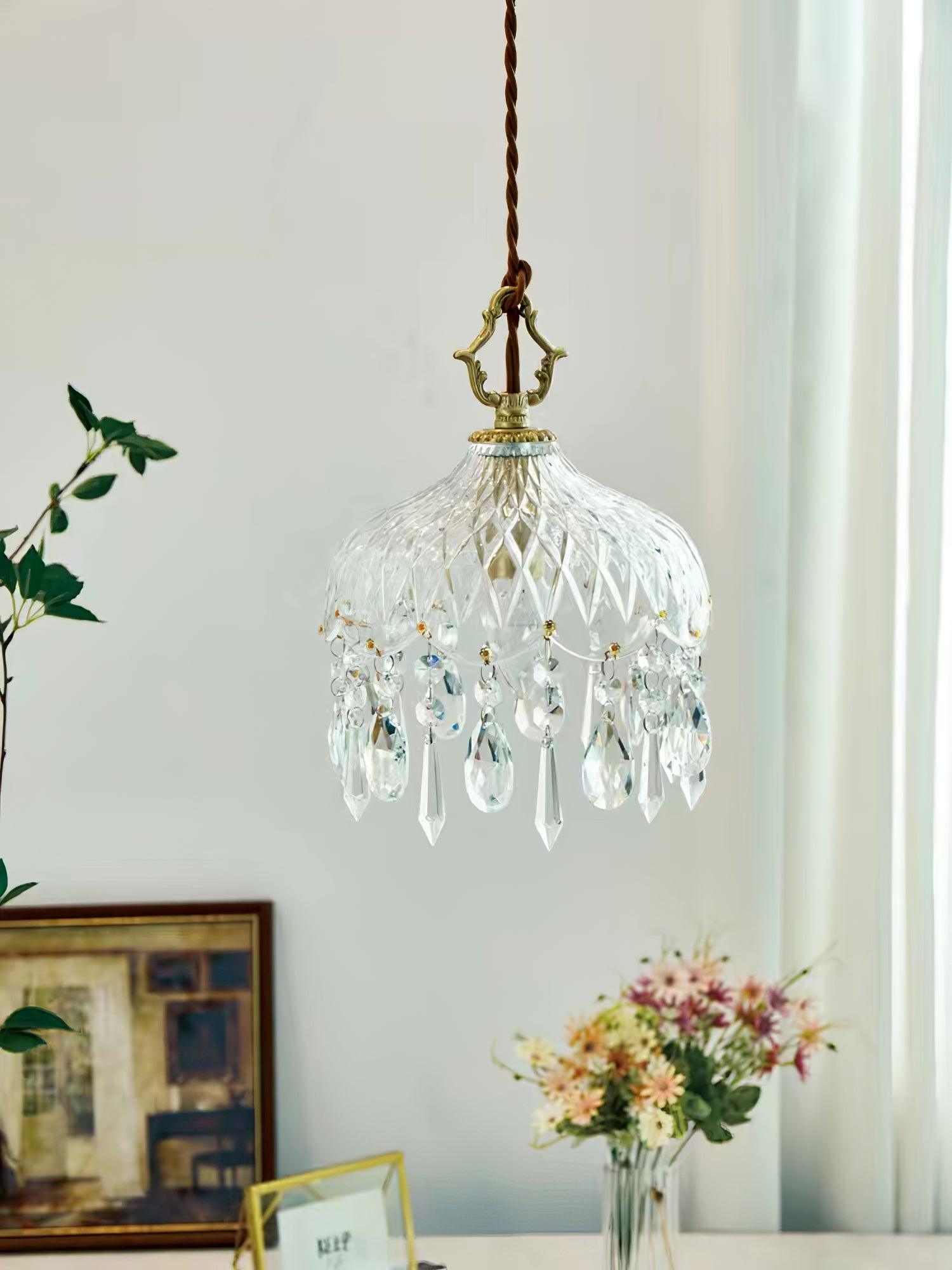 Elyran Crystal Vintage Pendant Lamp - Letslighting