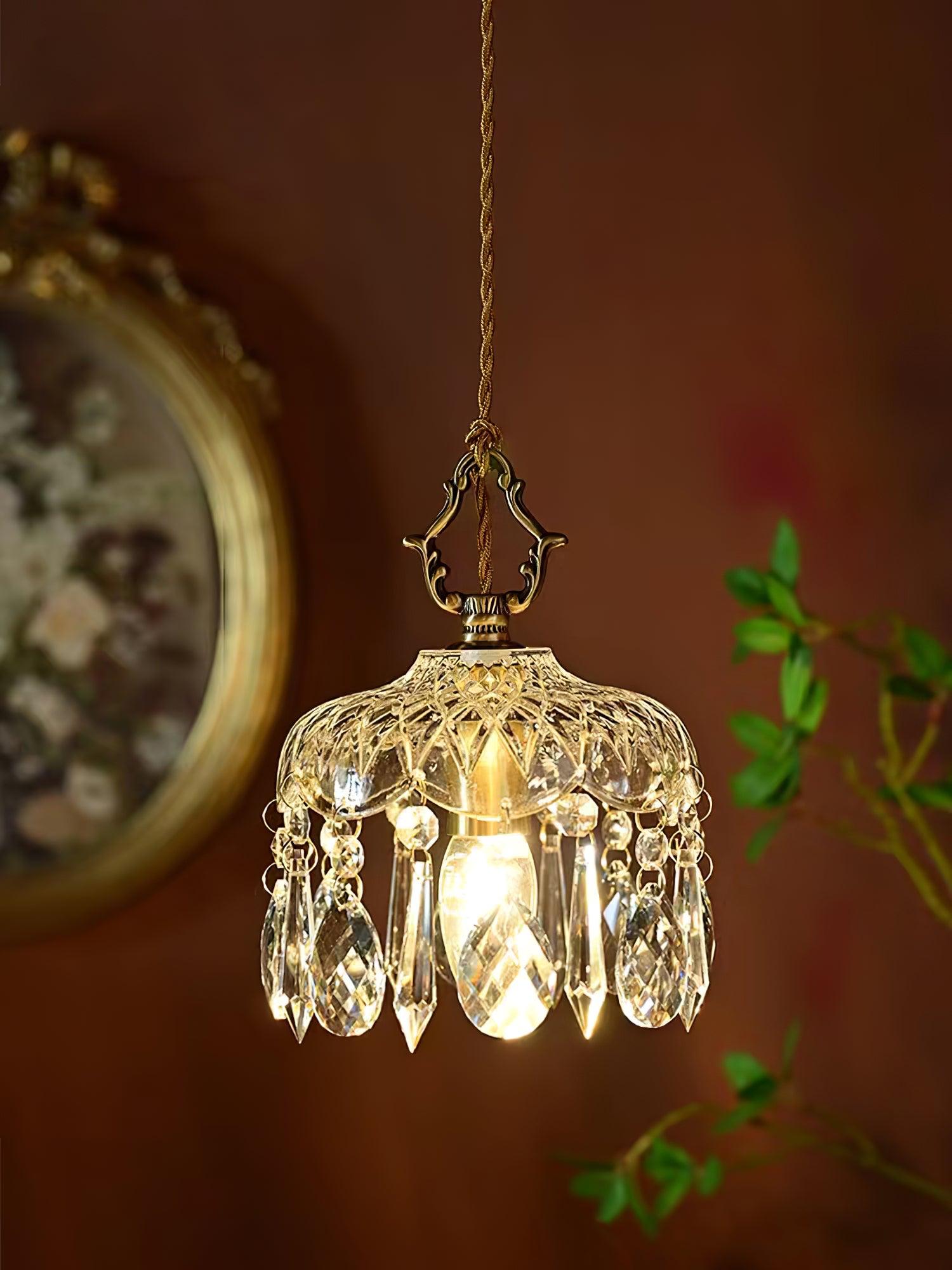 Elyran Crystal Vintage Pendant Lamp - Letslighting