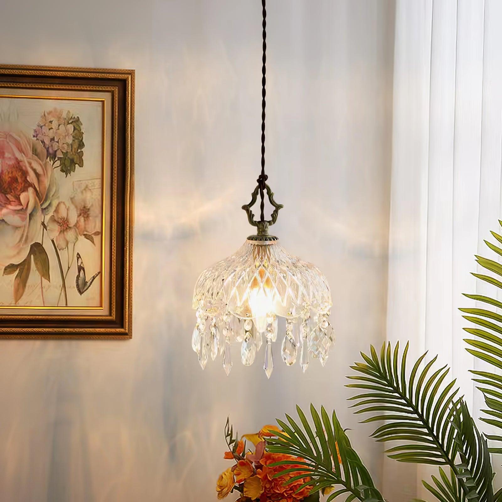 Elyran Crystal Vintage Pendant Lamp - Letslighting
