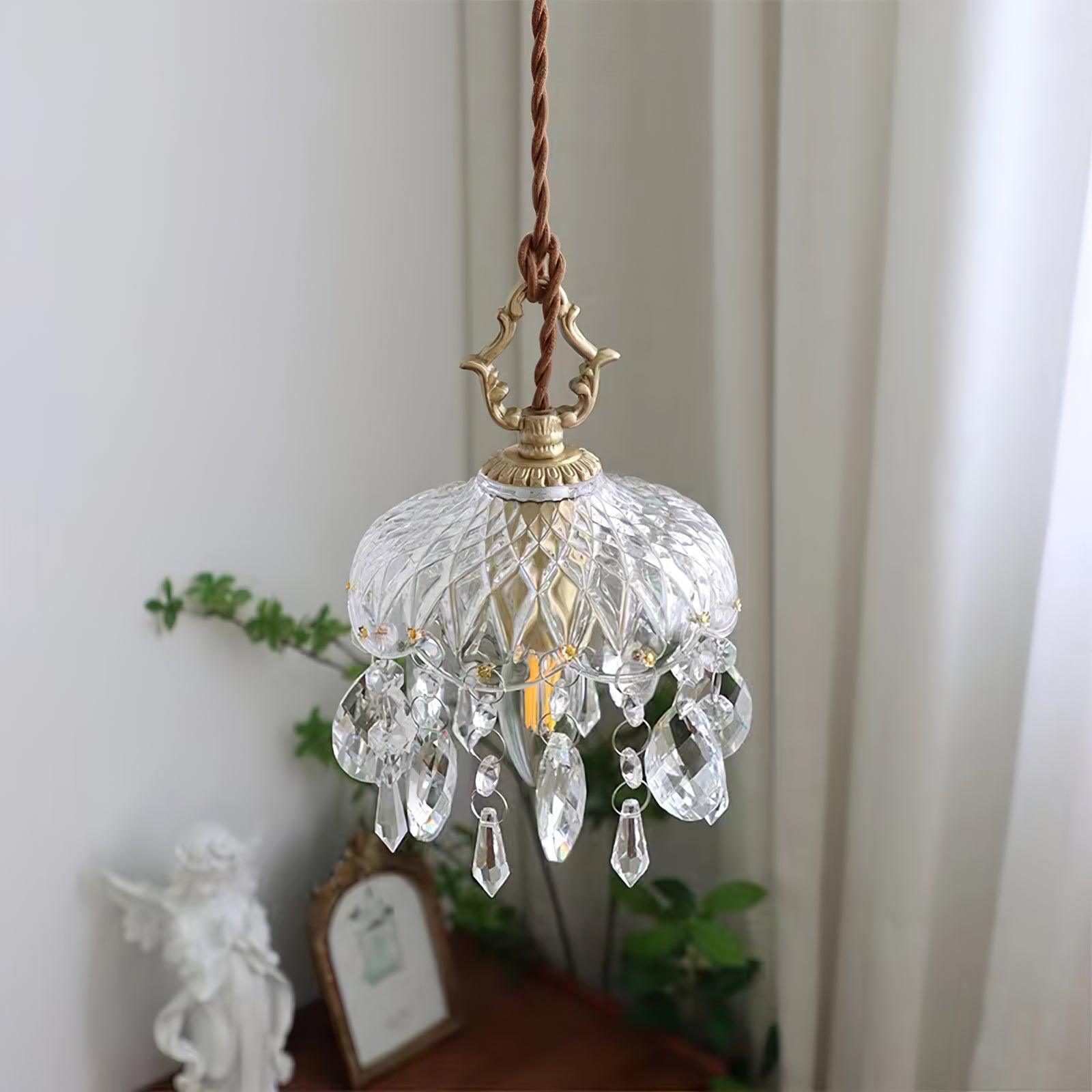 Elyran Crystal Vintage Pendant Lamp - Letslighting