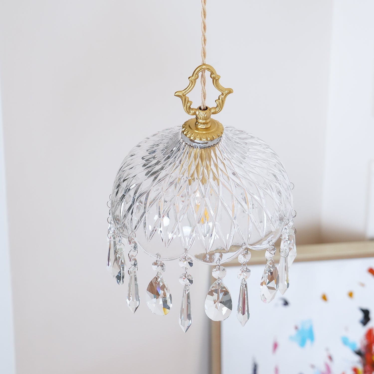 Elyran Crystal Vintage Pendant Lamp - Letslighting
