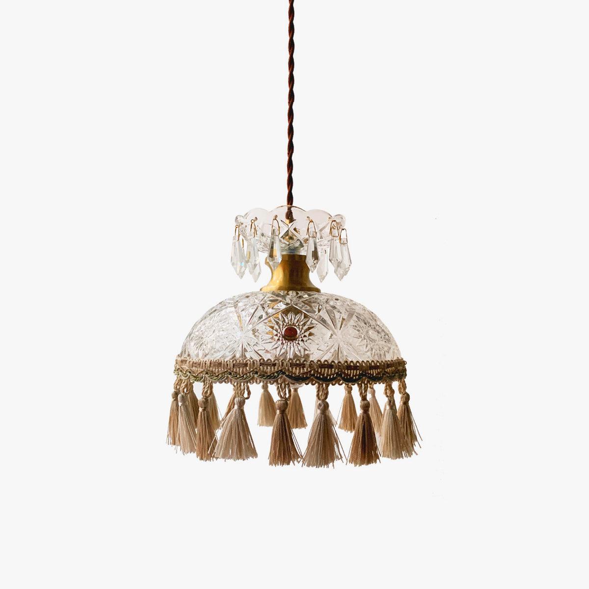 Veloce Brass Glass Luxurious Pendant Light - Letslighting