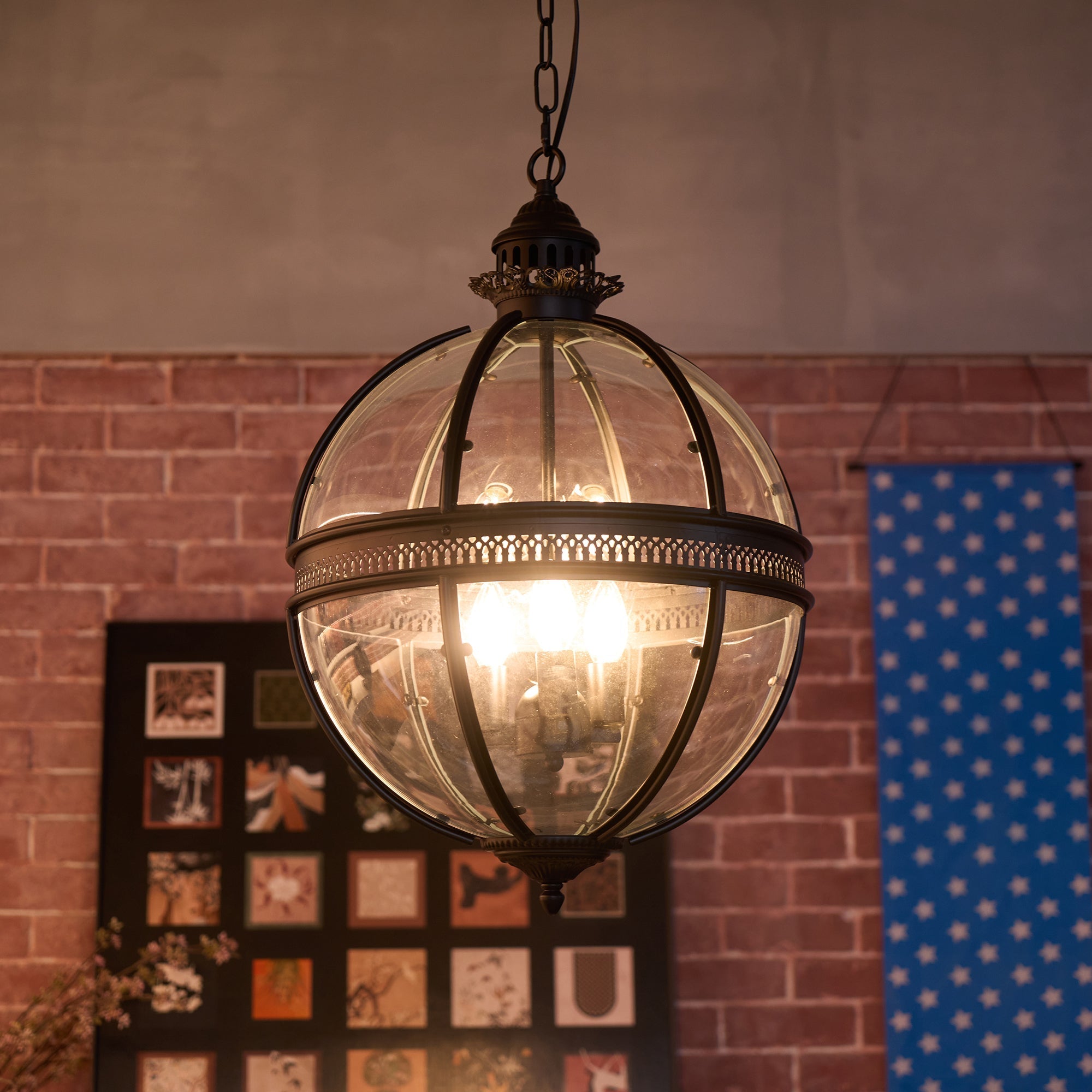 Epoch Retro Braeden Pendant Light Glass