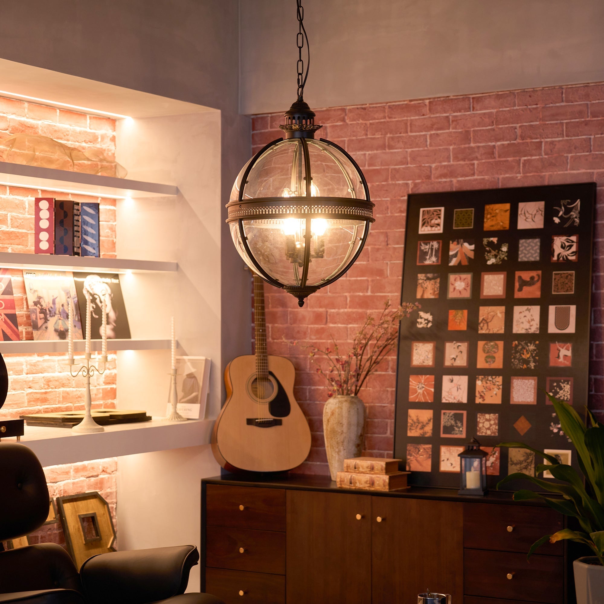 Epoch Retro Braeden Pendant Light Glass