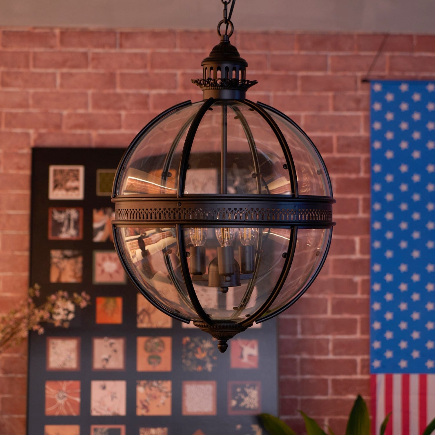 Epoch Retro Braeden Pendant Light Glass