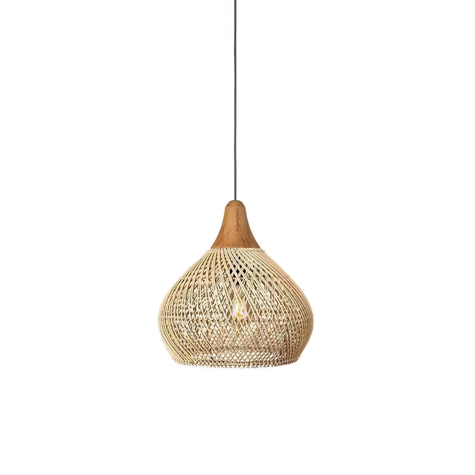Solara Pendant Lamp Rattan Swag Woven - Letslighting