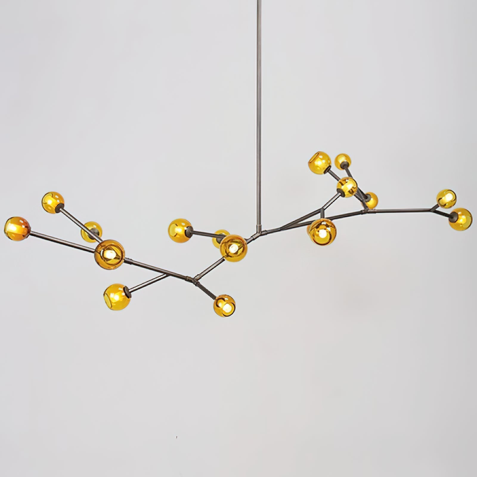 Kinetic Individual Creativity Brass Glass Chandelier - Letslighting