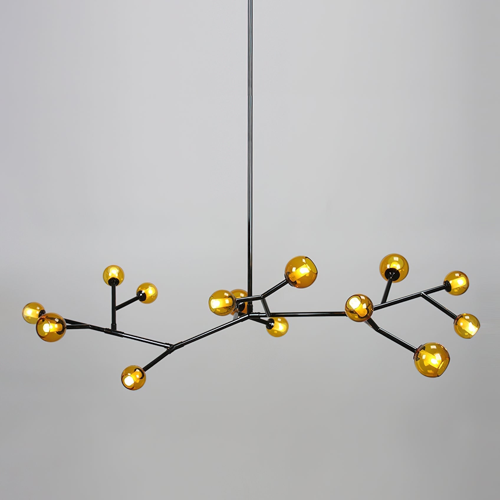 Kinetic Individual Creativity Brass Glass Chandelier - Letslighting