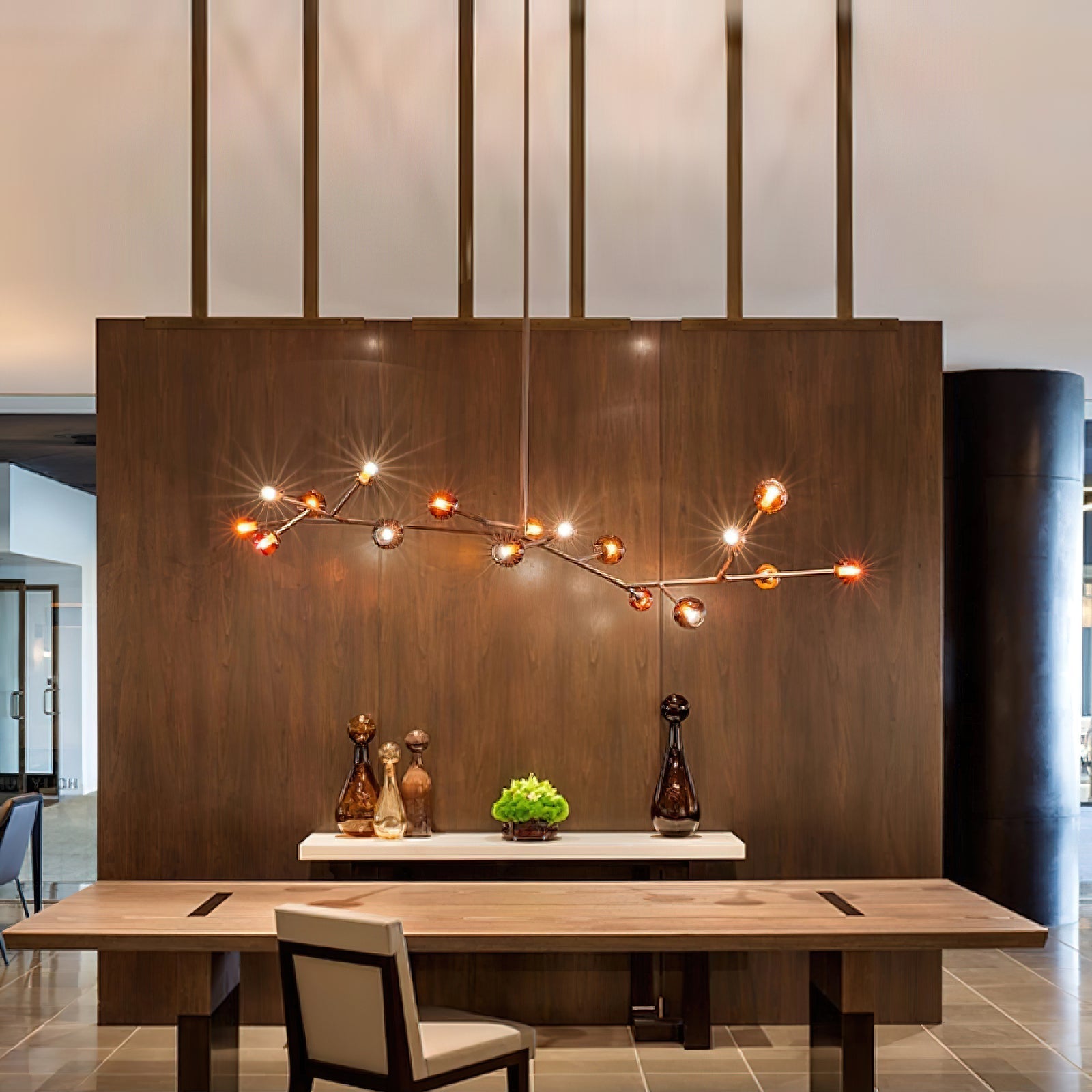 Kinetic Individual Creativity Brass Glass Chandelier - Letslighting