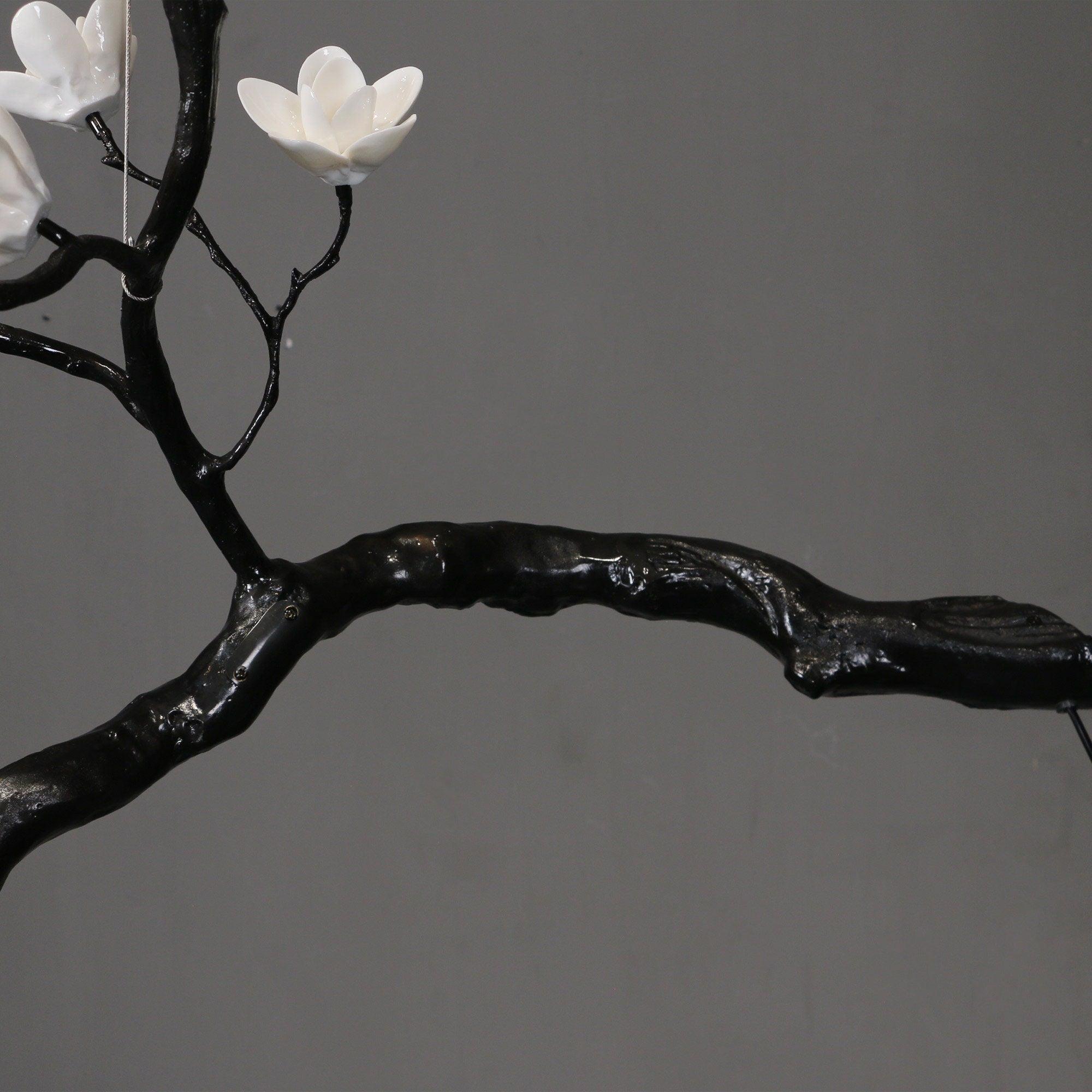 Aurora Chandelier Branch Floral Organic - Letslighting