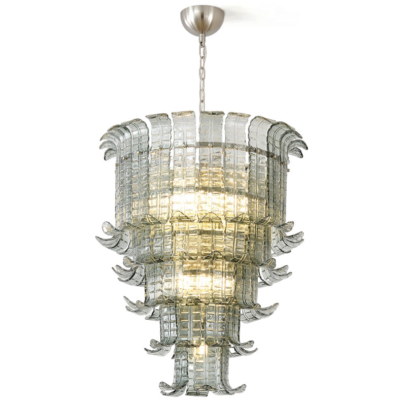 Brasher Chandelier Murano Glass Tiered Elegant - Letslighting