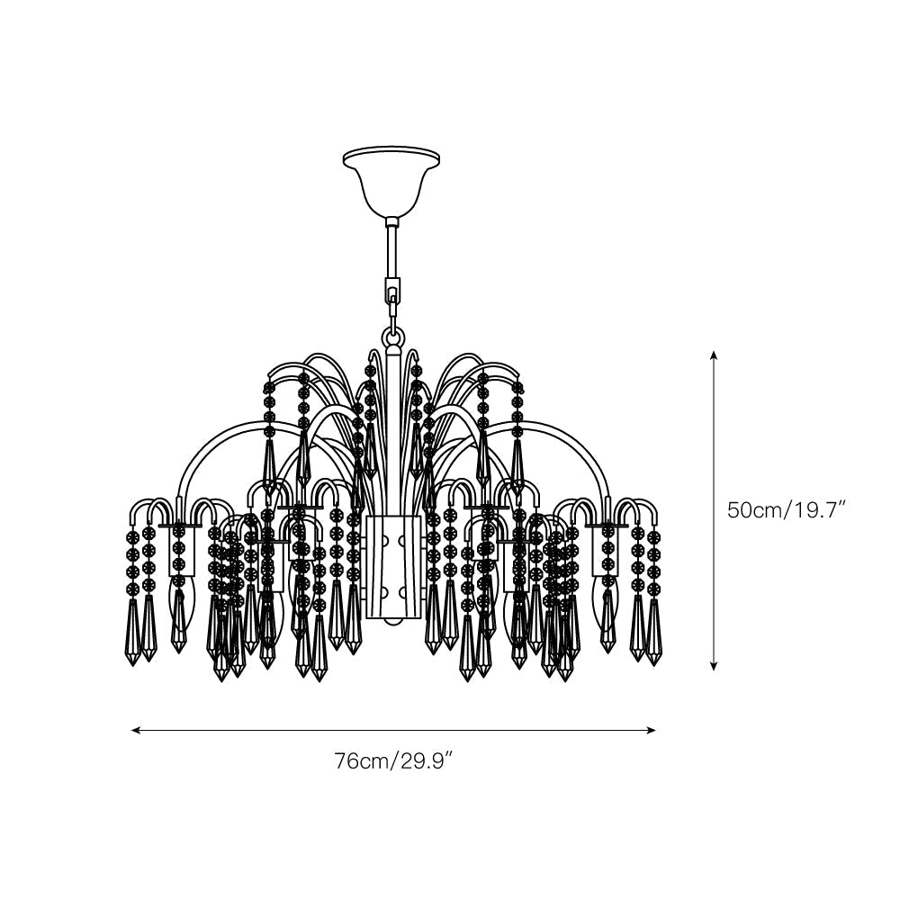 Voyant Premium Luxury Candle Crystal Chandelier - Letslighting