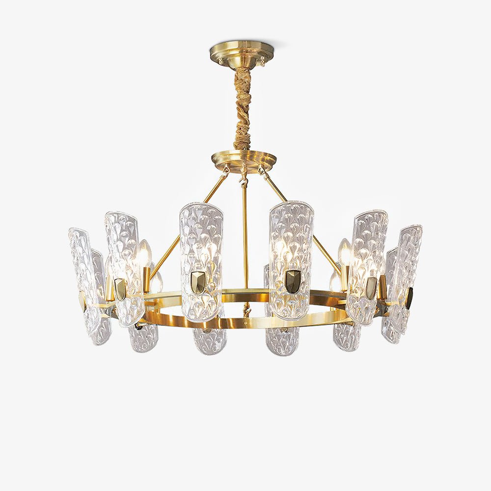 Celeste Elegant Brass Central Chandelier - Letslighting