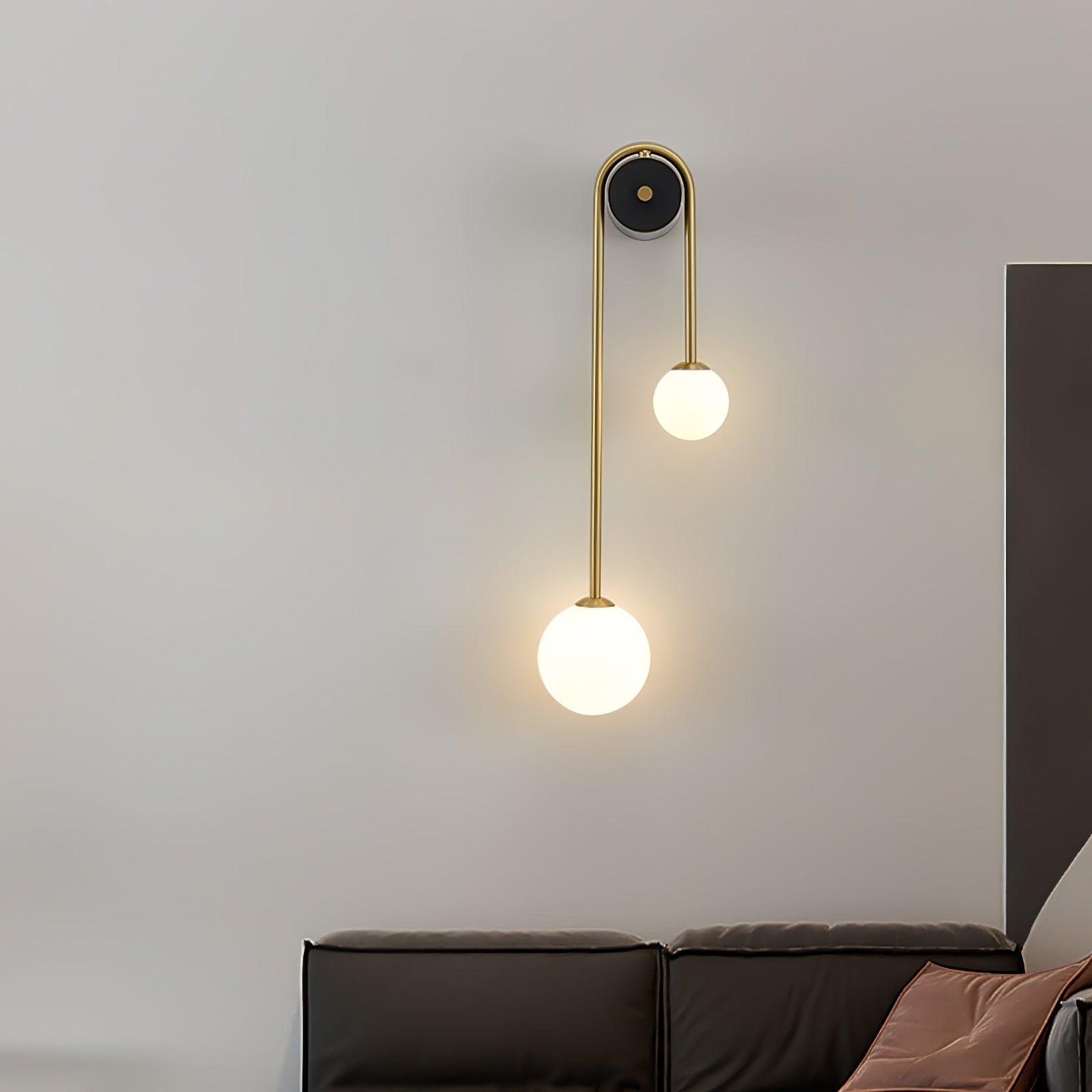 Valentina Brass Arc Wall Light