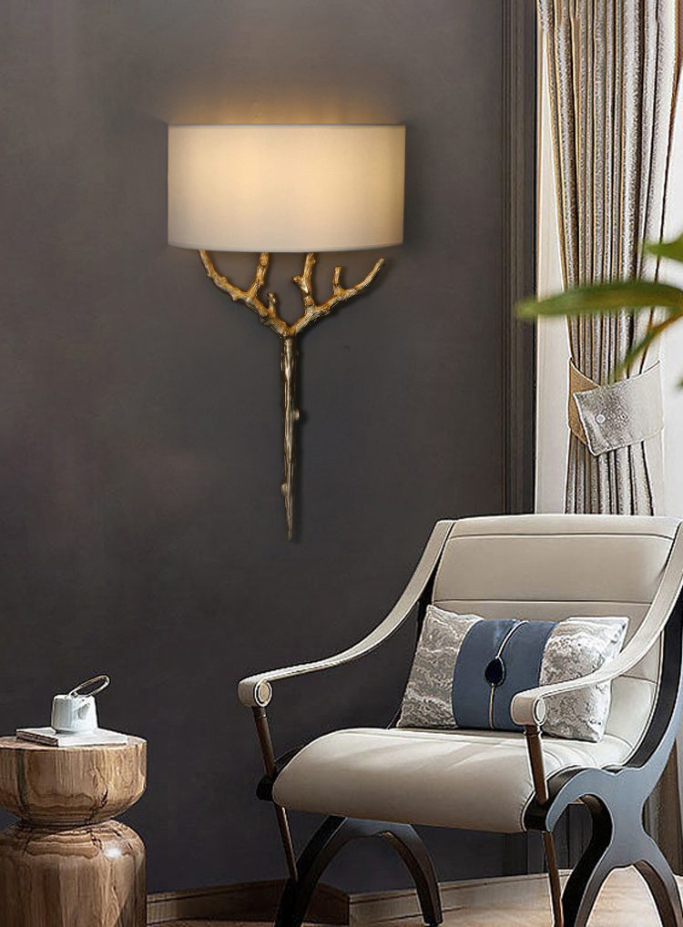 Ceryndir Antler Brass Wall Sconce - Letslighting