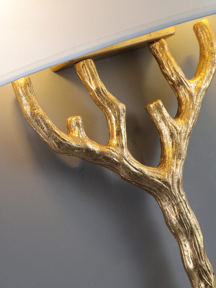 Ceryndir Antler Brass Wall Sconce - Letslighting