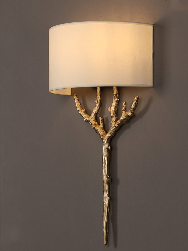 Ceryndir Antler Brass Wall Sconce - Letslighting