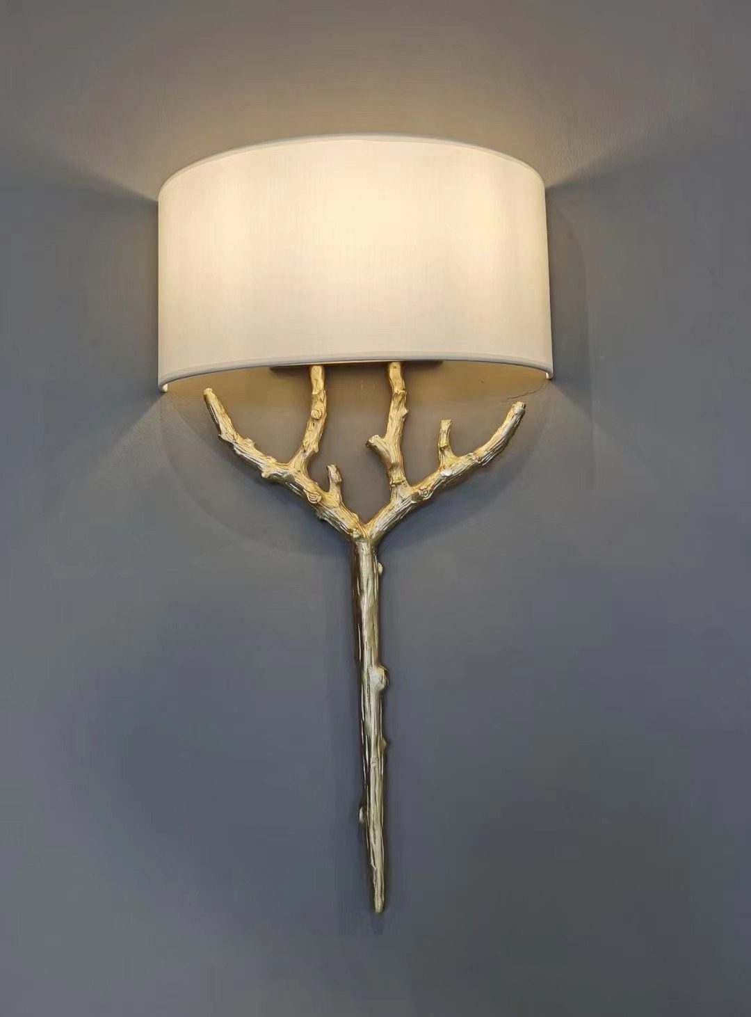 Ceryndir Antler Brass Wall Sconce - Letslighting