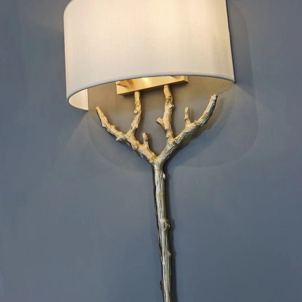 Ceryndir Antler Brass Wall Sconce - Letslighting