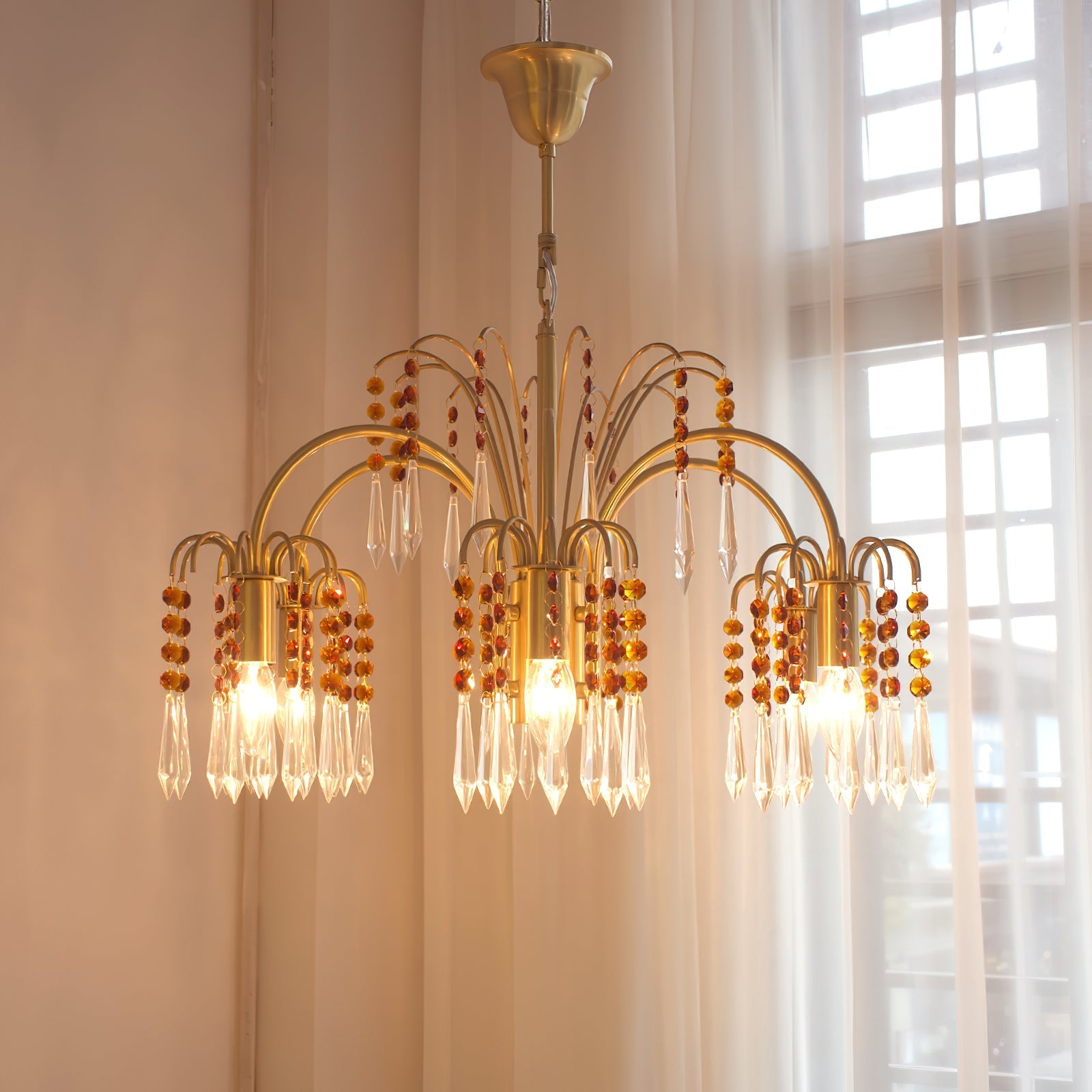 Voyant Premium Luxury Candle Crystal Chandelier - Letslighting