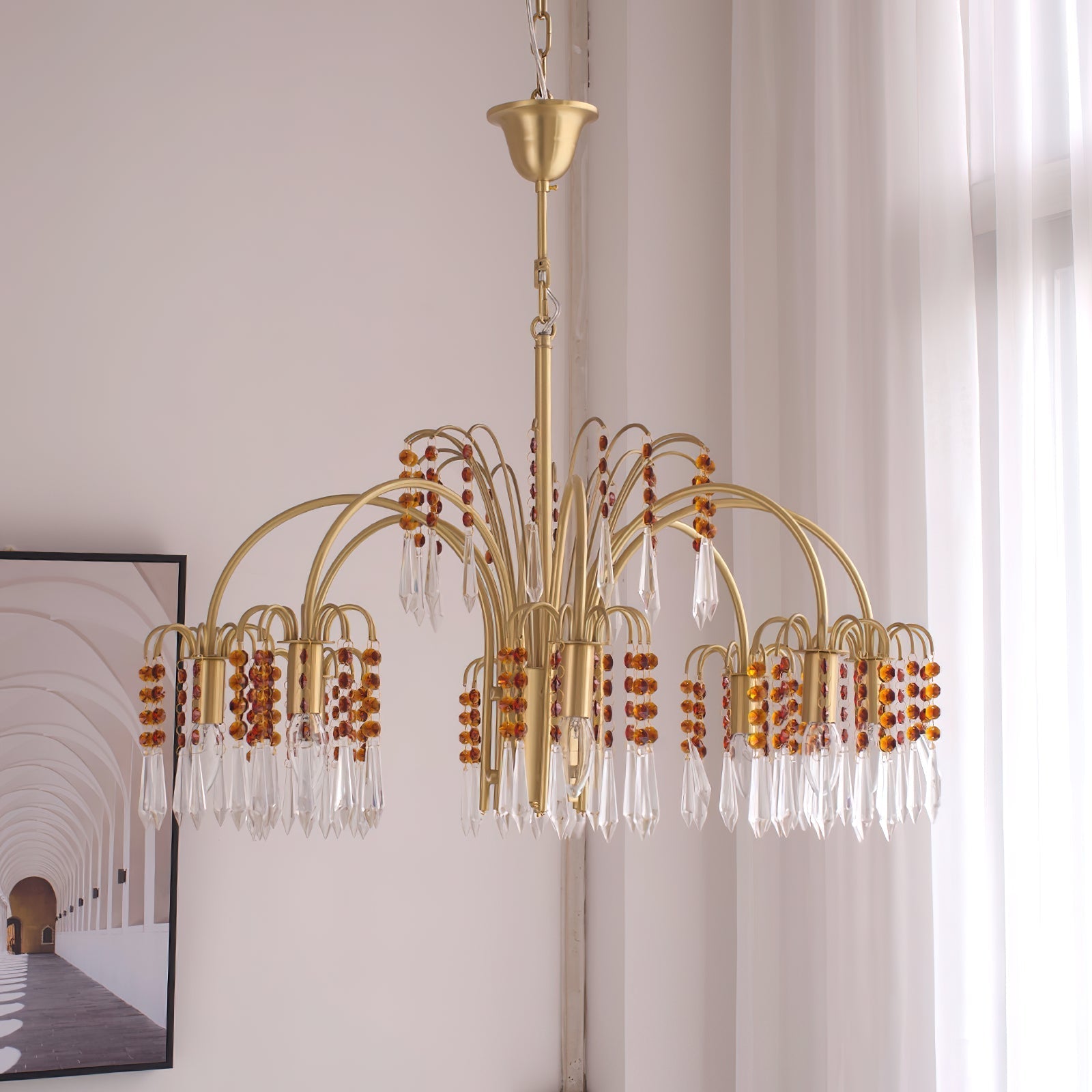 Voyant Premium Luxury Candle Crystal Chandelier - Letslighting