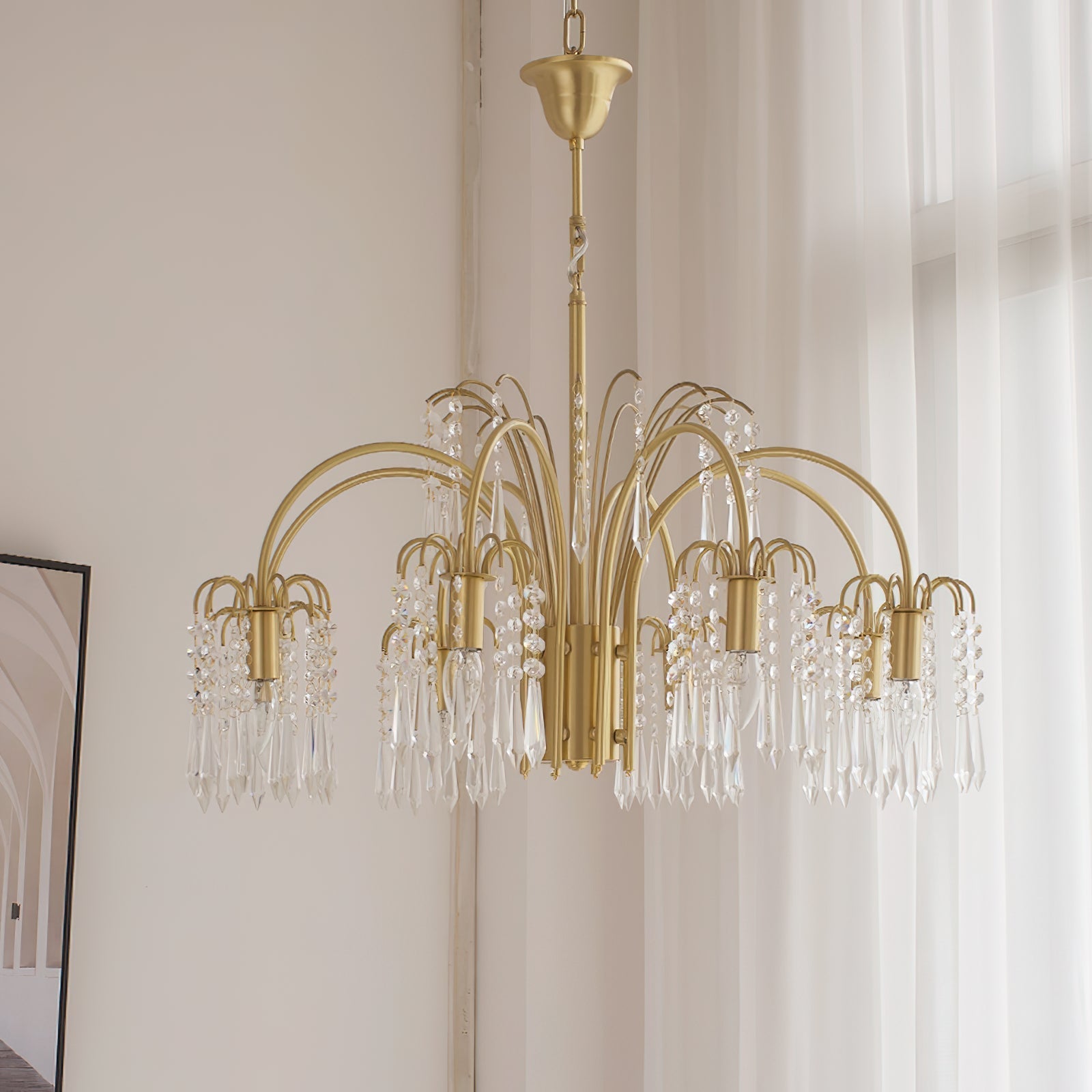 Voyant Premium Luxury Candle Crystal Chandelier - Letslighting
