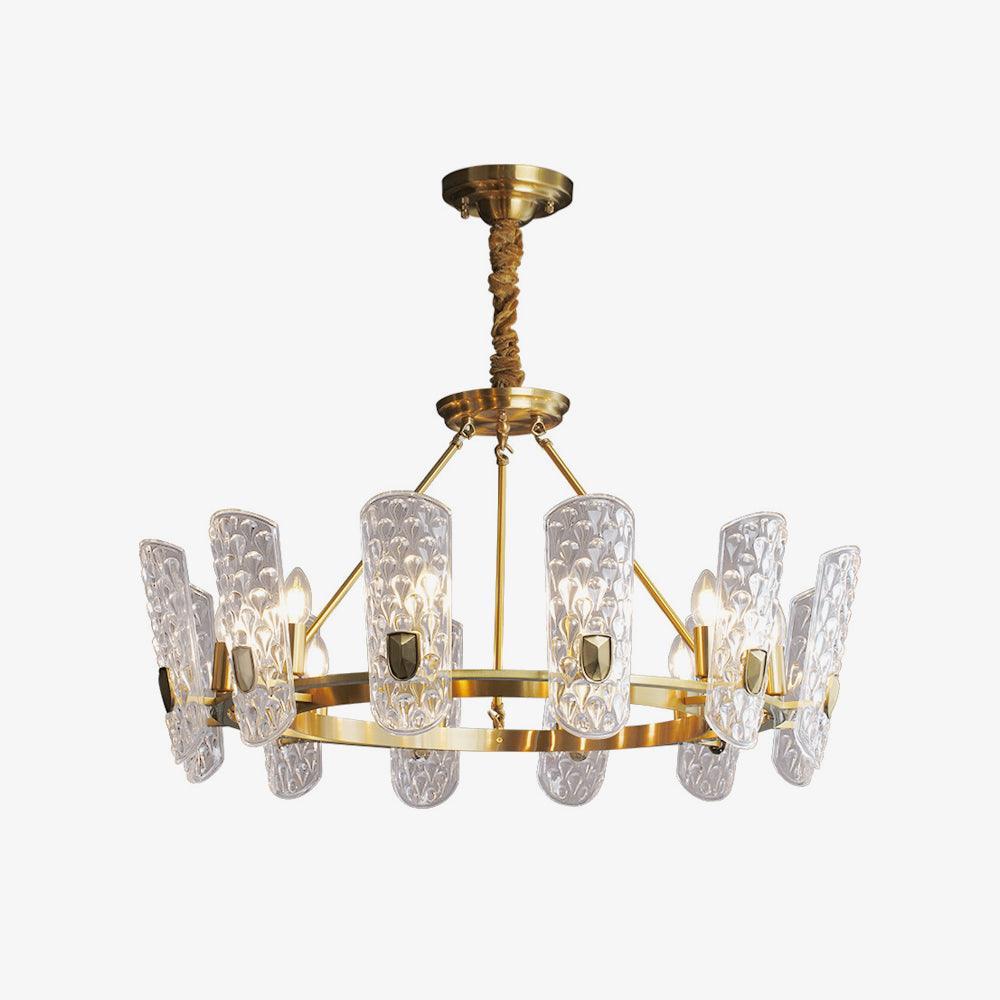 Celeste Elegant Brass Central Chandelier - Letslighting