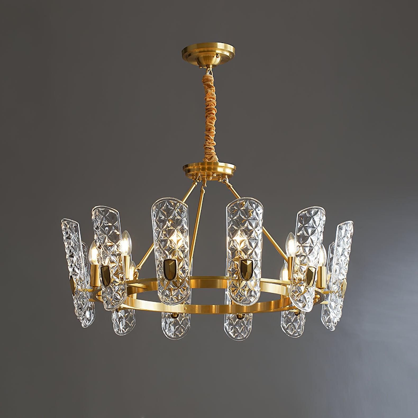Celeste Elegant Brass Central Chandelier - Letslighting