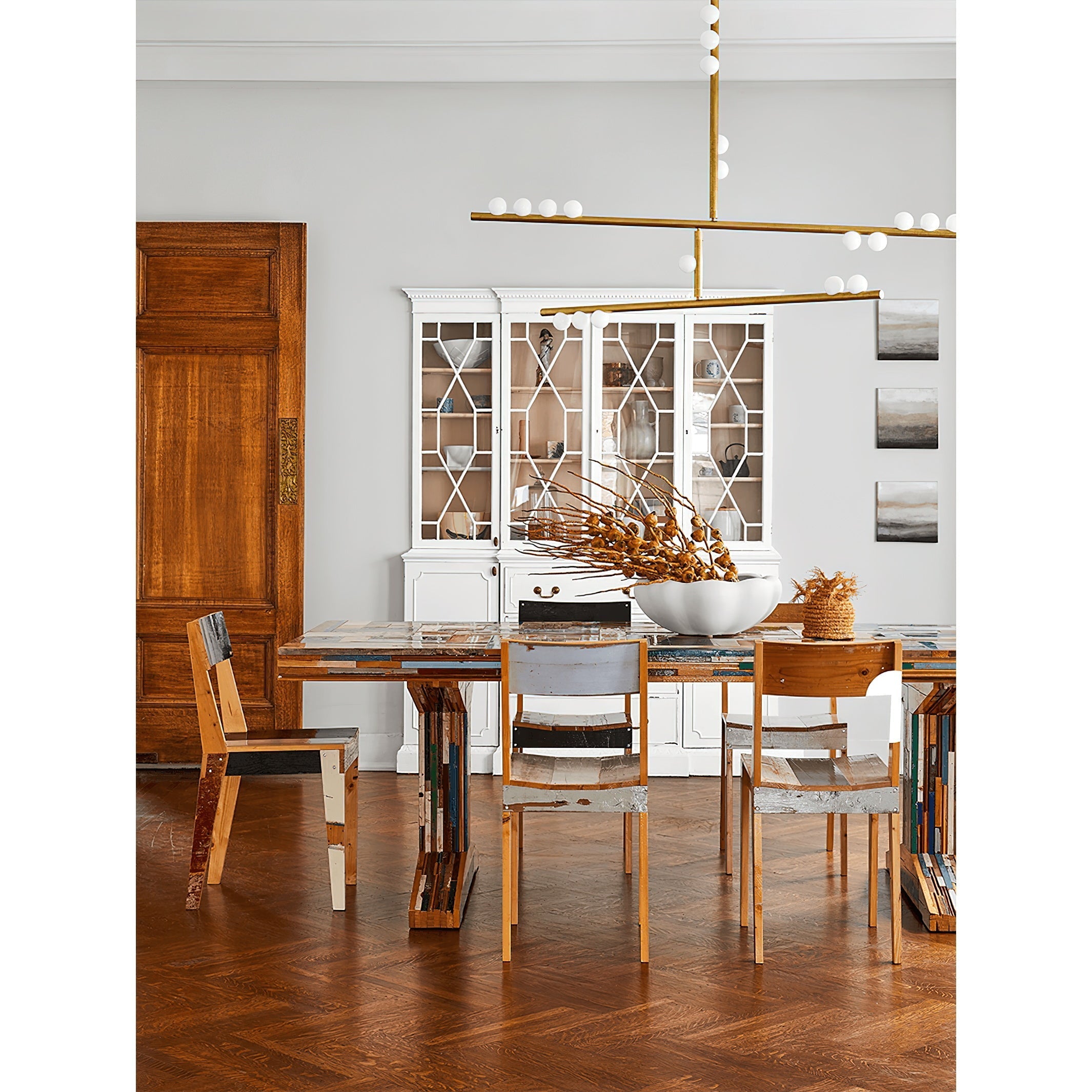 Orbis Modern Minimalist Drop System Antique Glass Chandelier - Letslighting