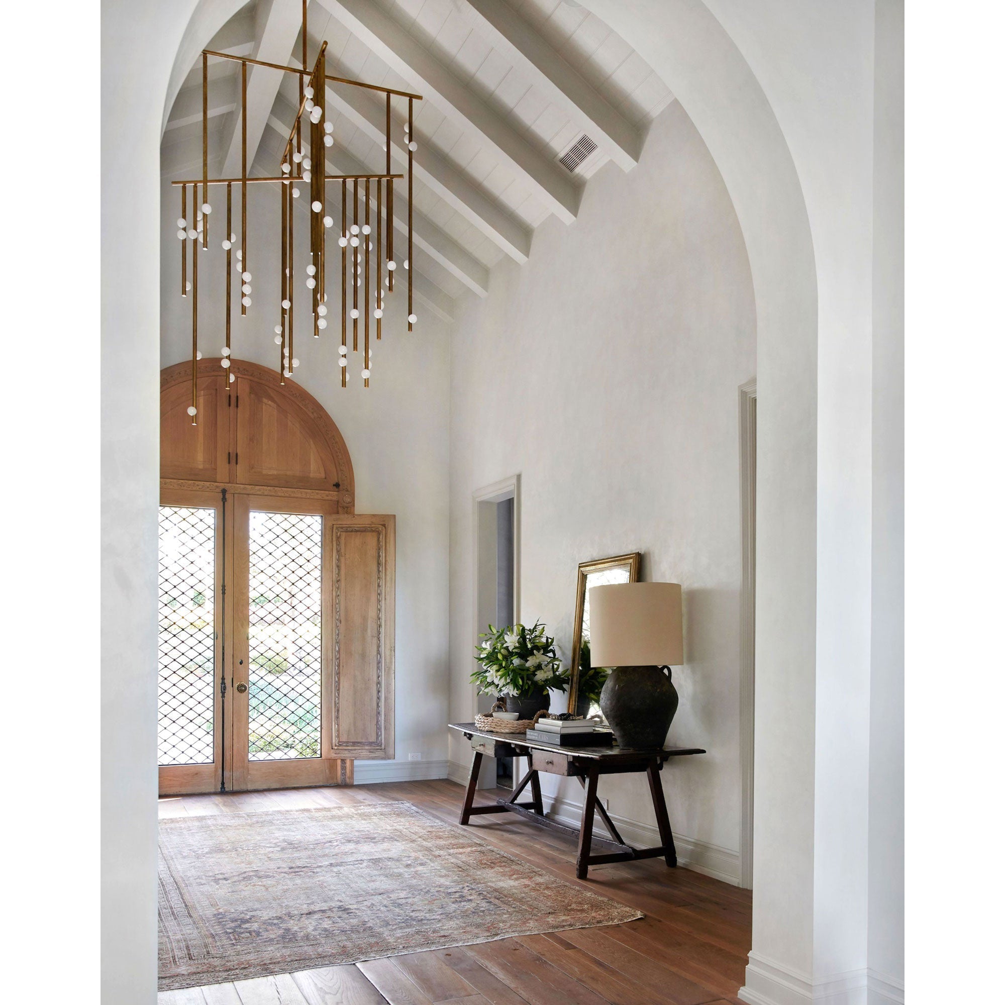 Orbis Modern Minimalist Drop System Antique Glass Chandelier - Letslighting