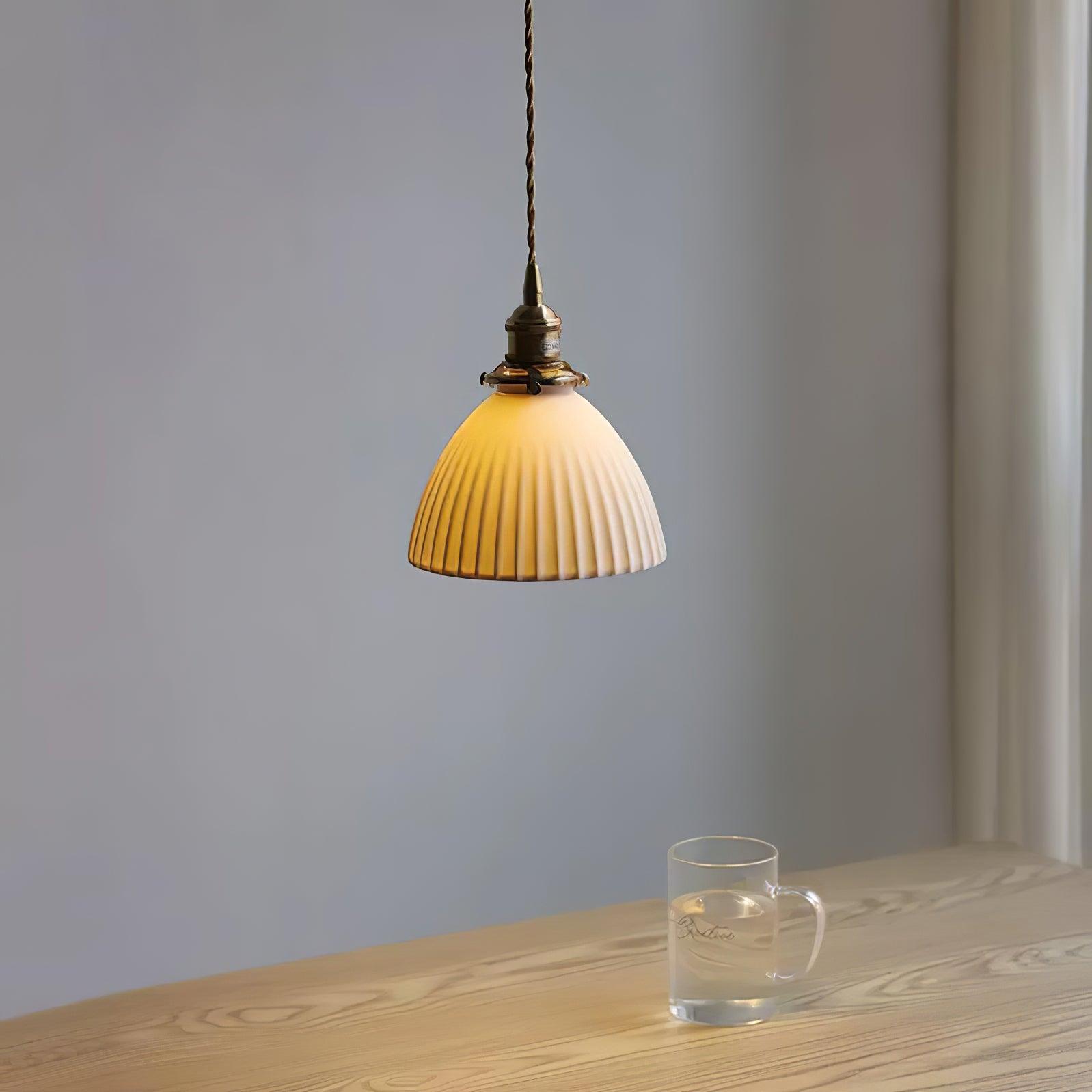 Ornoryra Vintage Glass Pendant Light
